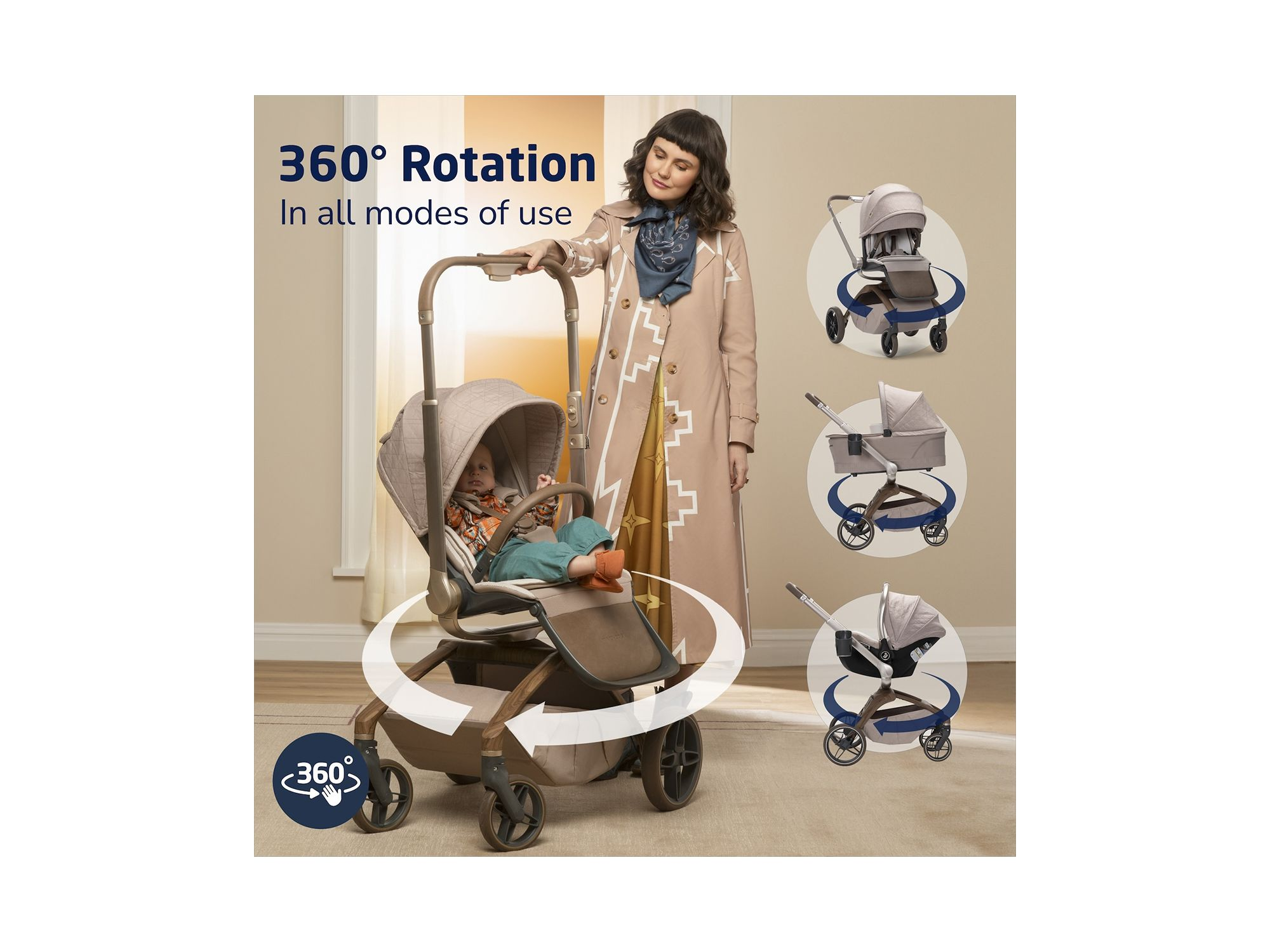 Tana 360° Rotating Modular Stroller — Image 15