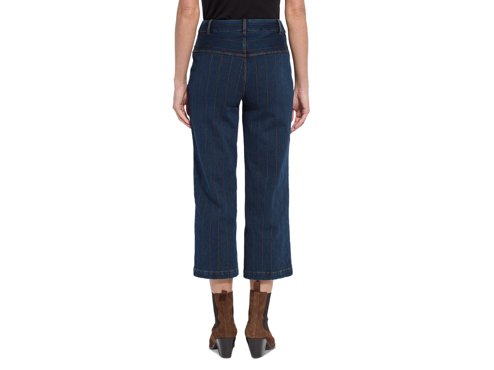 Landon Cropped Denim Pants — Image 3