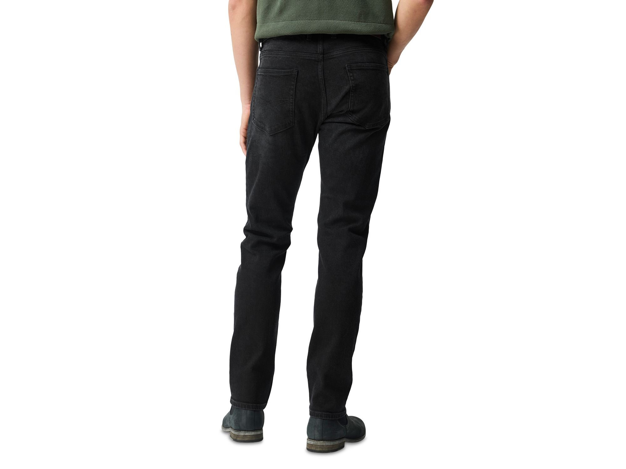 Lyell Straight Fit Jeans in Used Black — Image 6