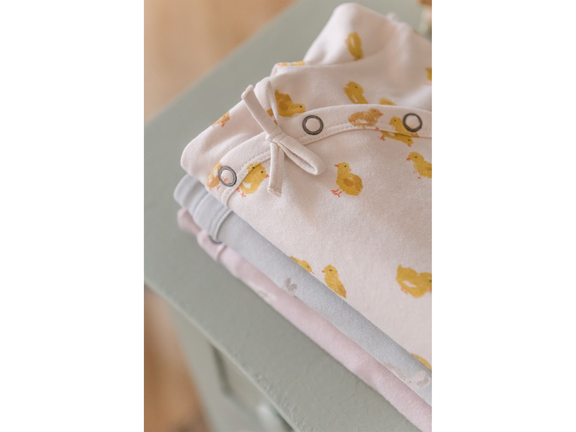 Unisex The Littles Printed Kimono Romper - Baby — Image 4