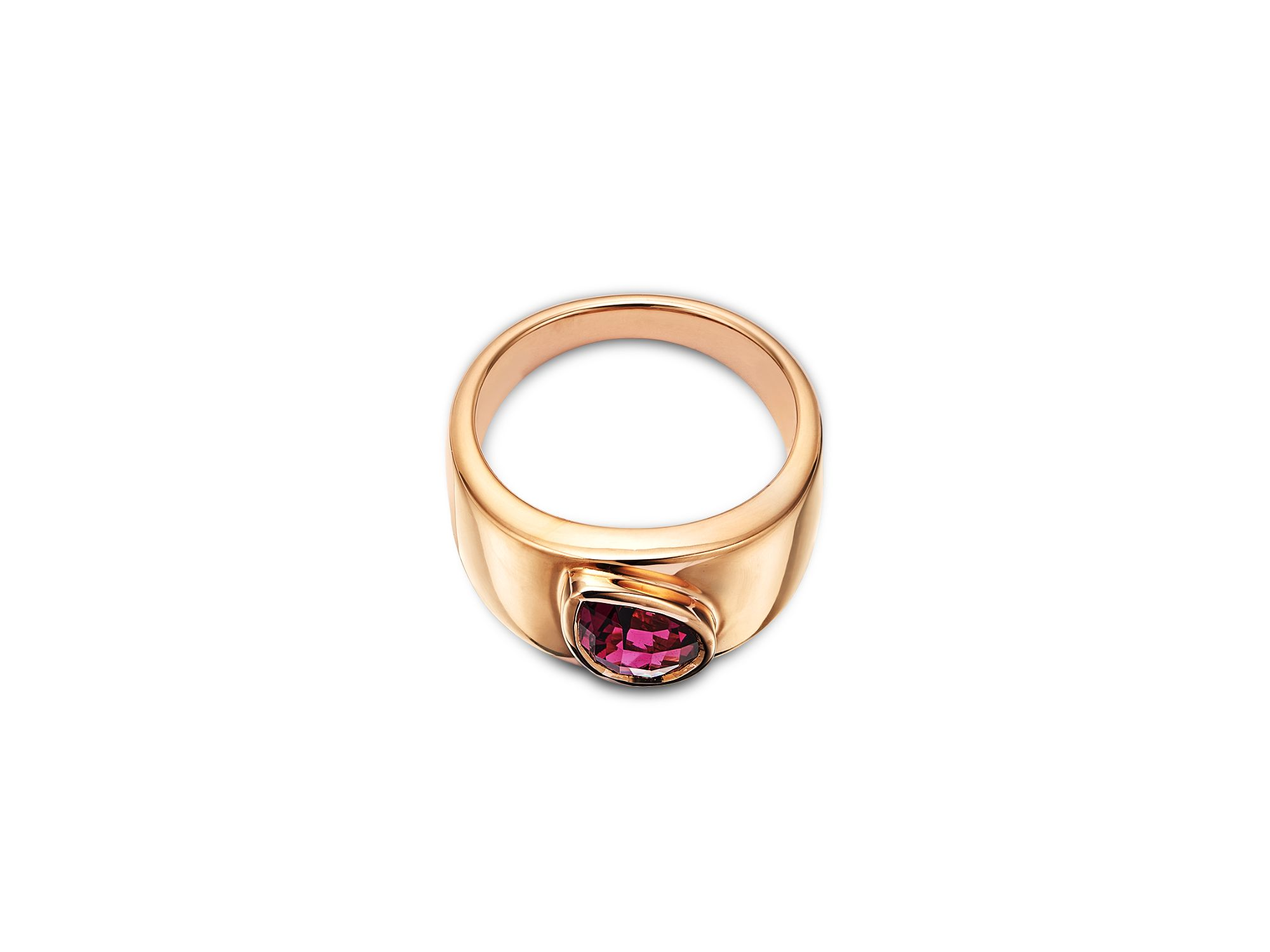 Rhodolite Ring in 14K Rose Gold — Image 3