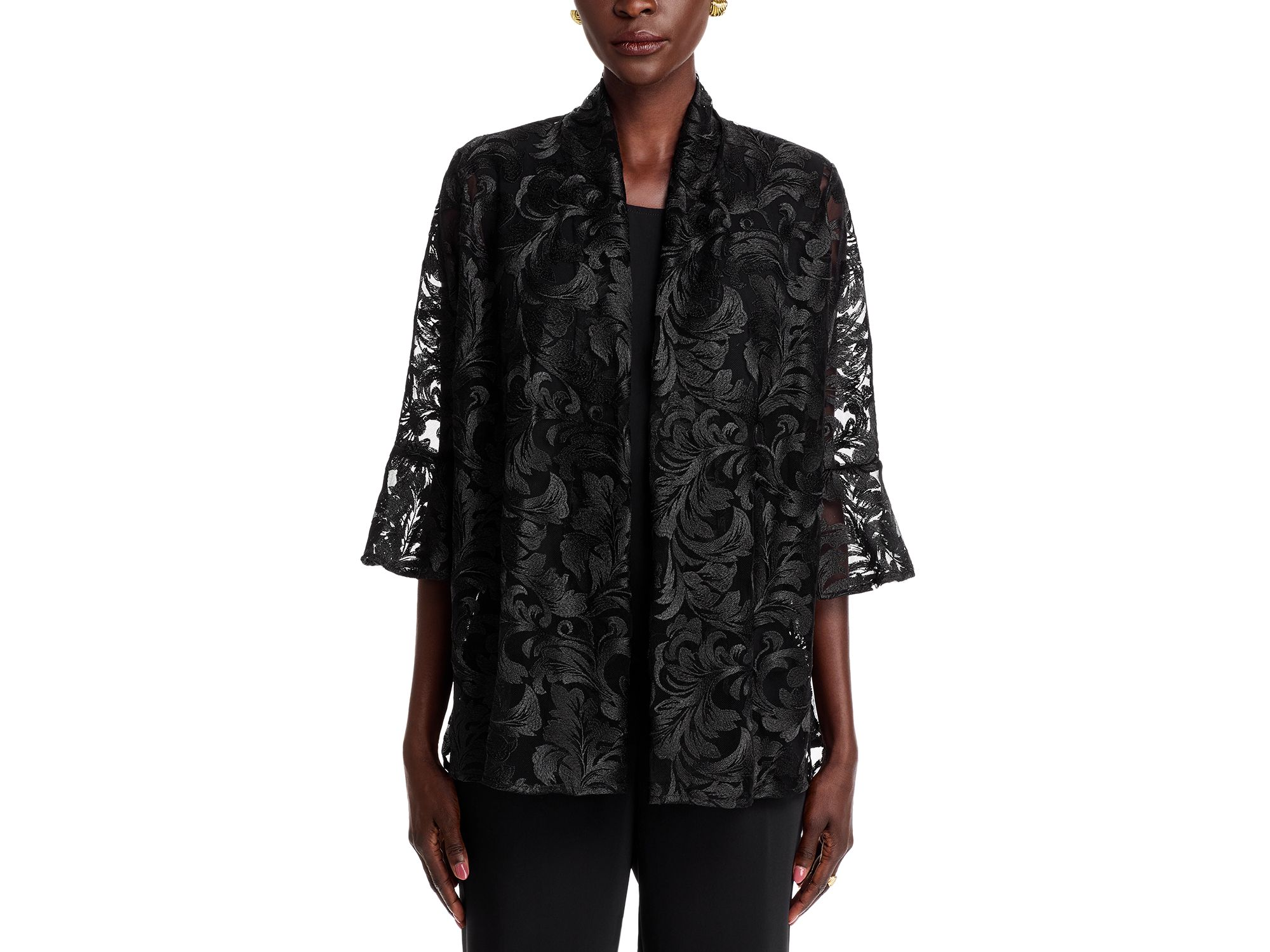 Bella Lace Draped Cardigan — Image 4