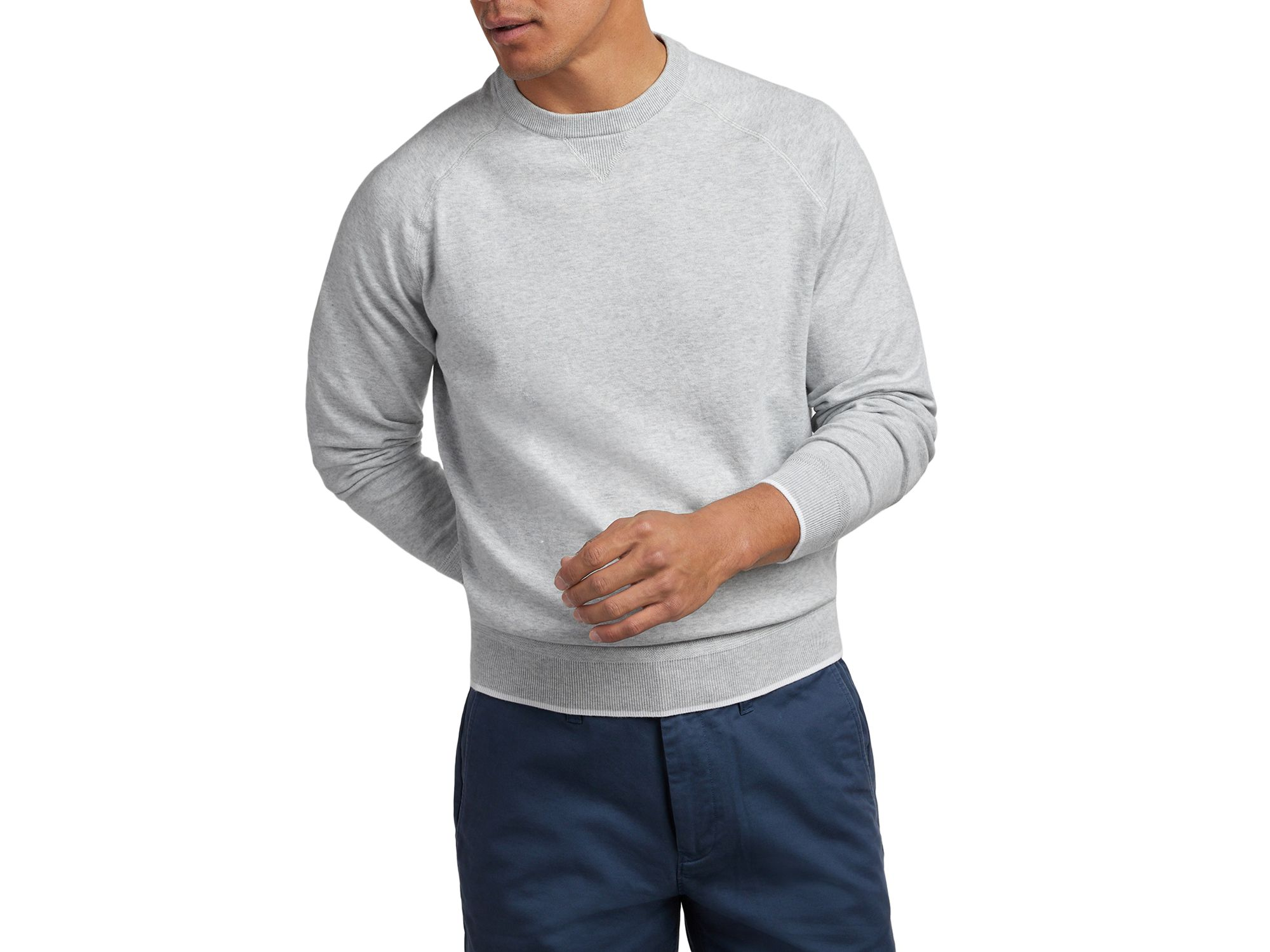 South Point Cotton Silk Crewneck Sweater — Image 4