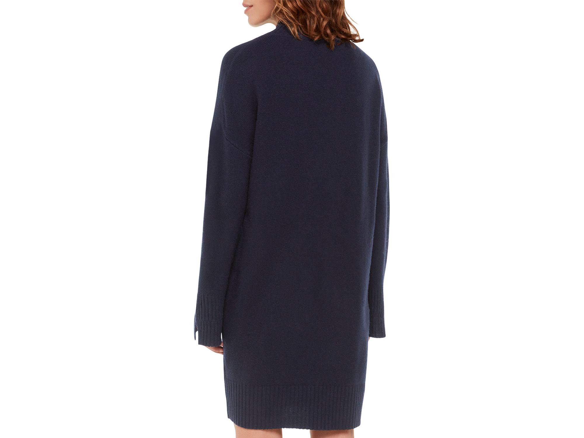 Amelia Mock Neck Long Sleeve Sweater Dress — Image 3