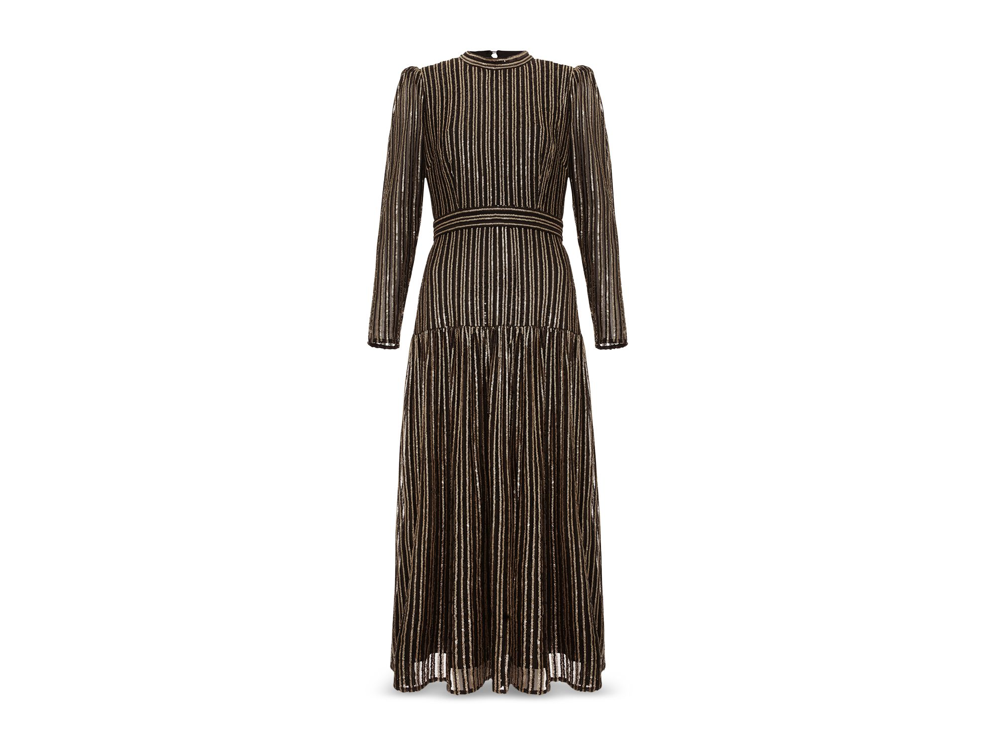 Gloria Sequin Stripe Midi Dress — Image 5