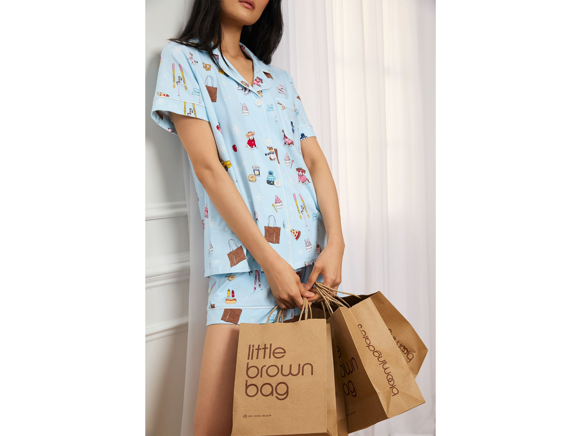 Printed Short Pajama Set - Exclusive — Image 4