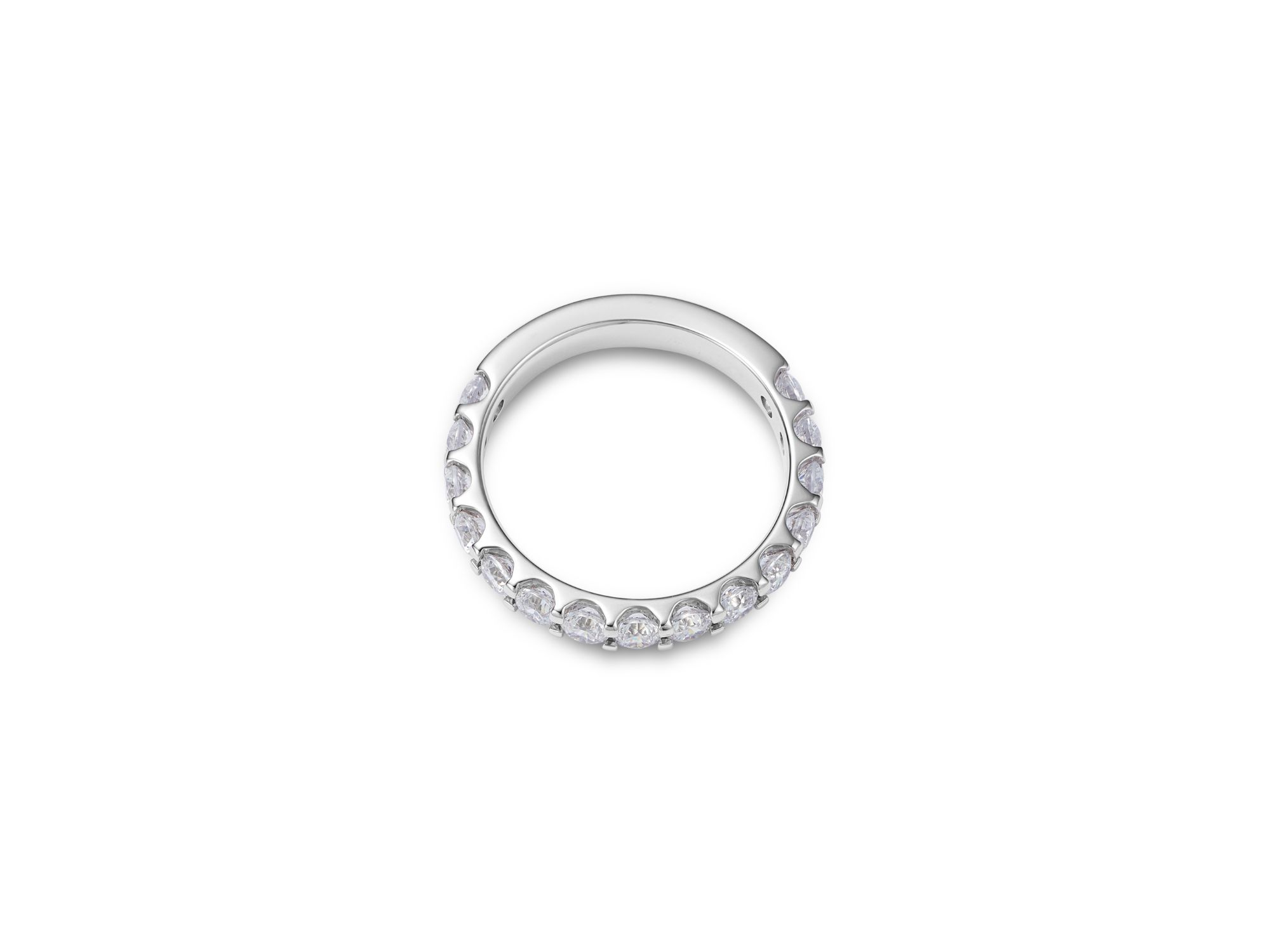 Certified Diamond Band in 14K White Gold, 1.50 tcw — Image 4