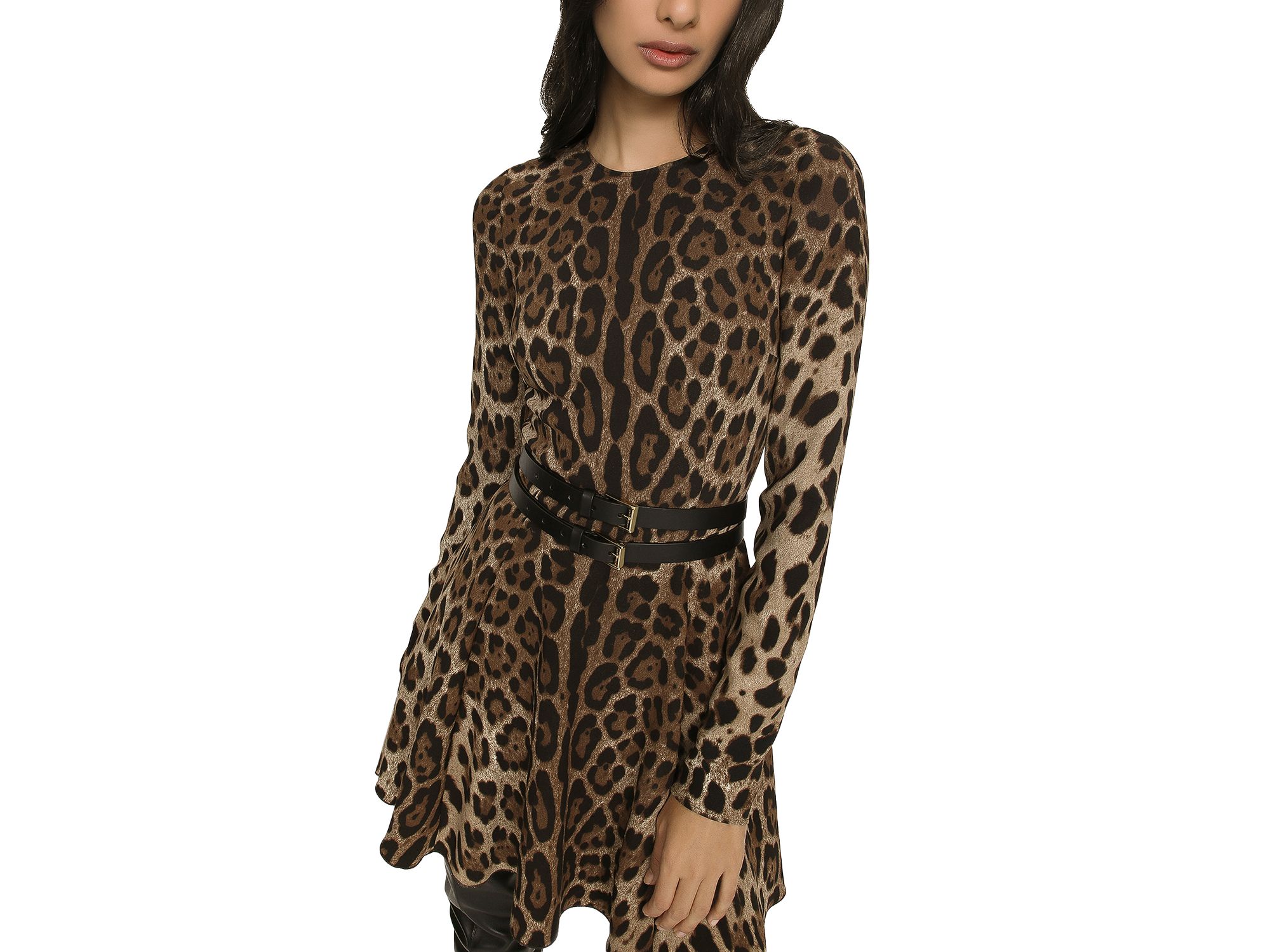 Cady Leopard Print Mini Dress