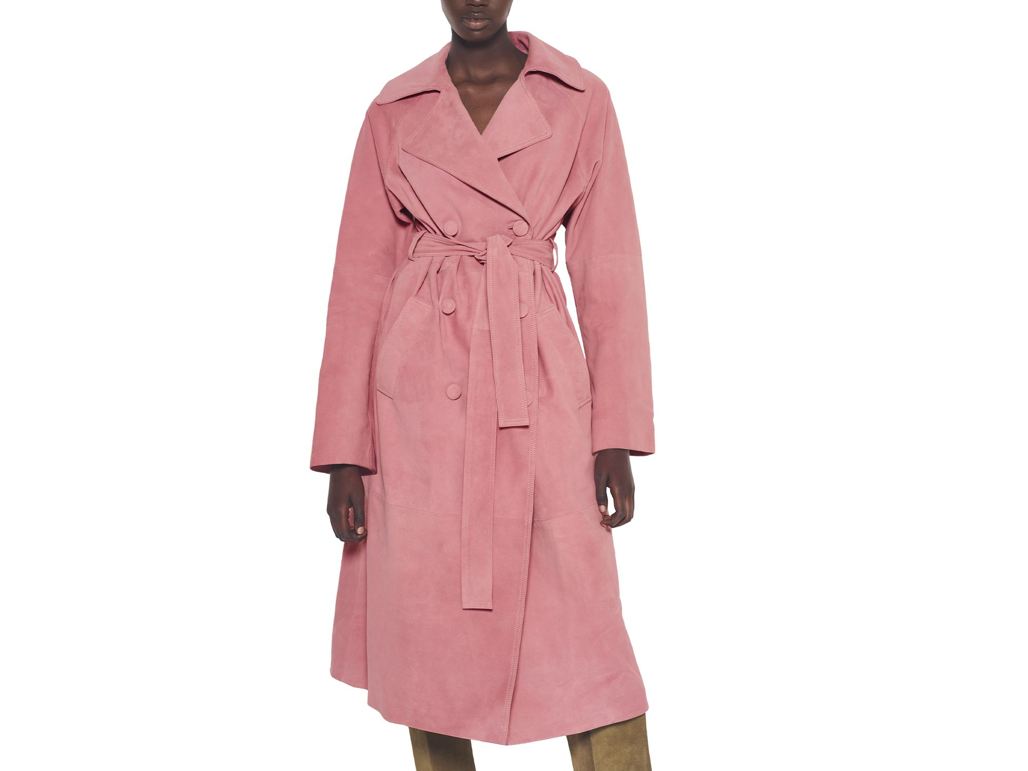 Candy Supersuede Trench Coat — Image 3