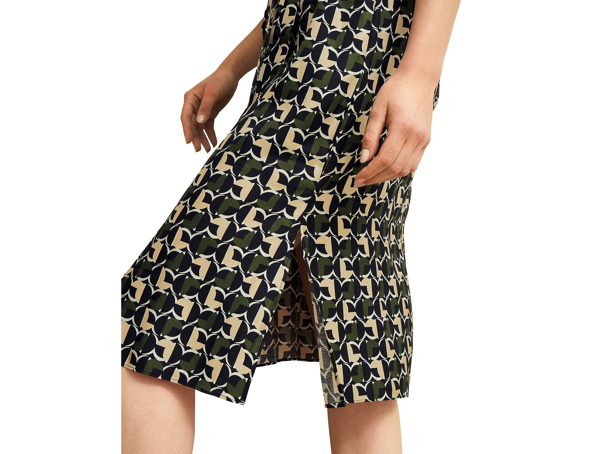 Kalinda Geometric Print Dress — Image 4