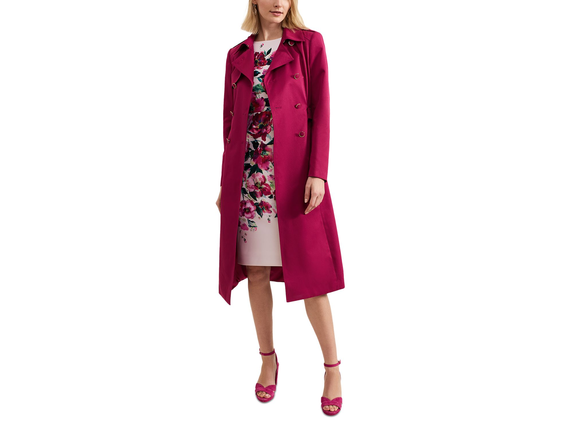 Cheryl Fitted Trench Button Up Jacket — Image 10