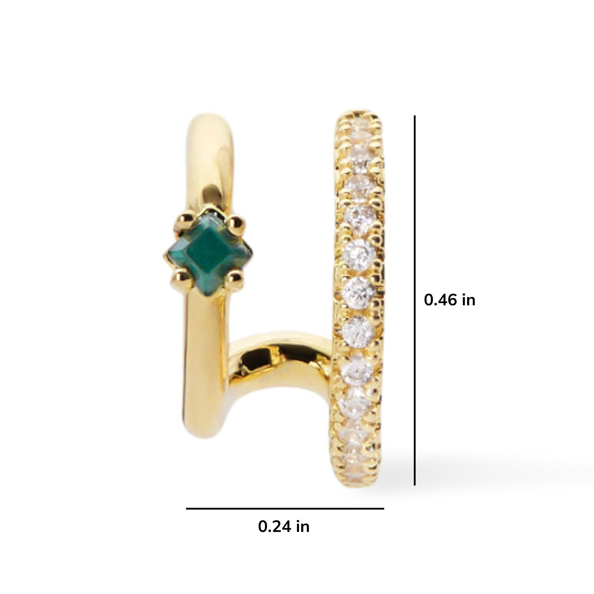 Double Hoop Earrings - Percy — Image 5