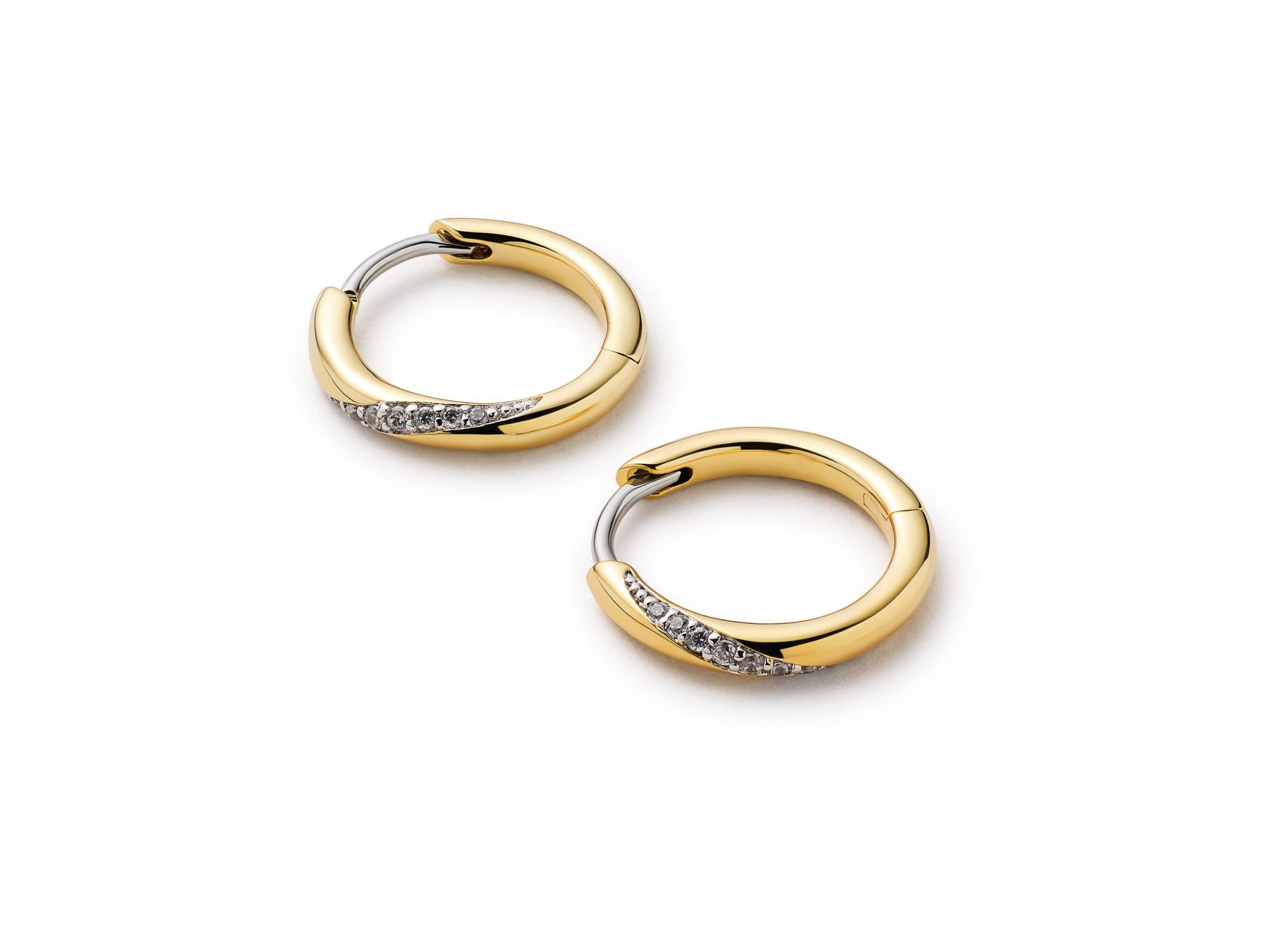Kira Slim Hoop Earrings — Image 4