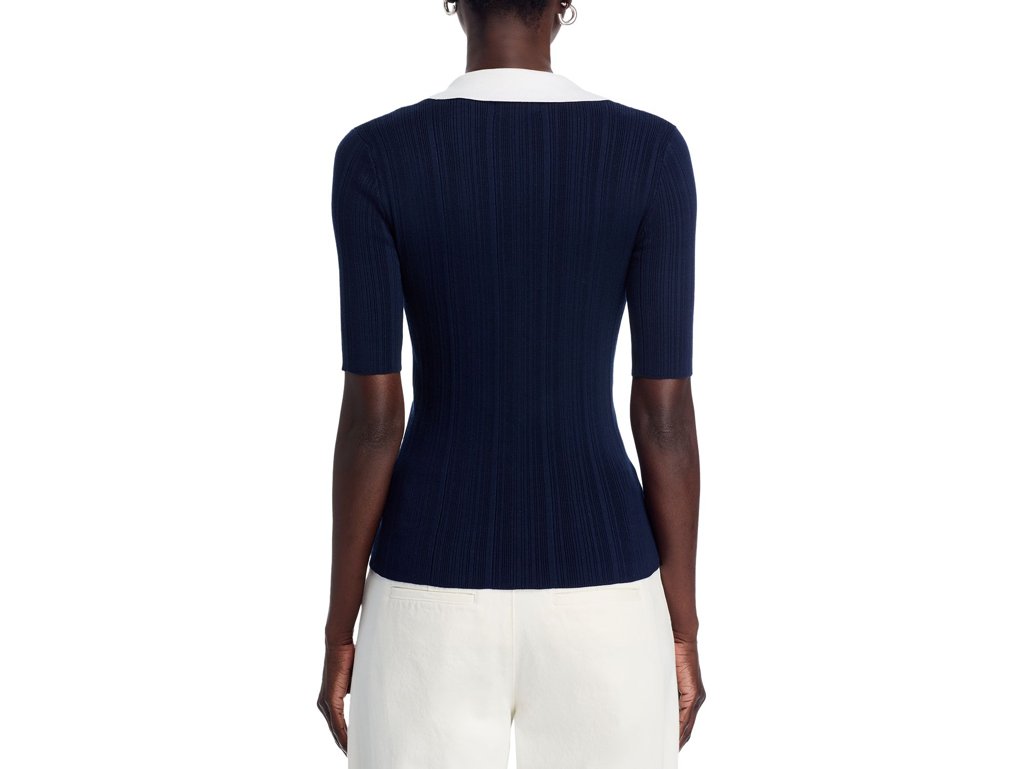 Contrast Collar Sweater — Image 3