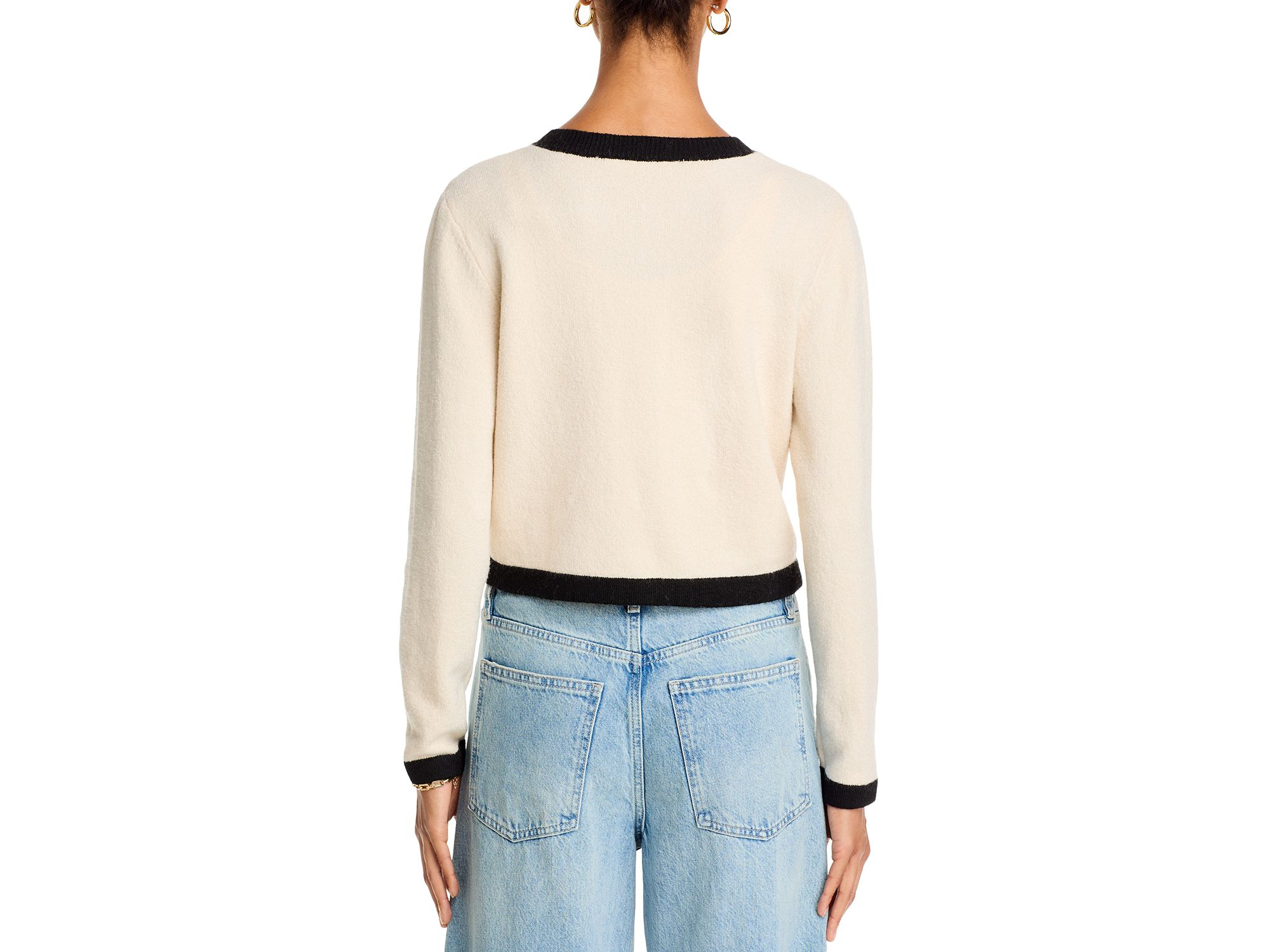 Vhari Contrast Trim Cardigan — Image 4