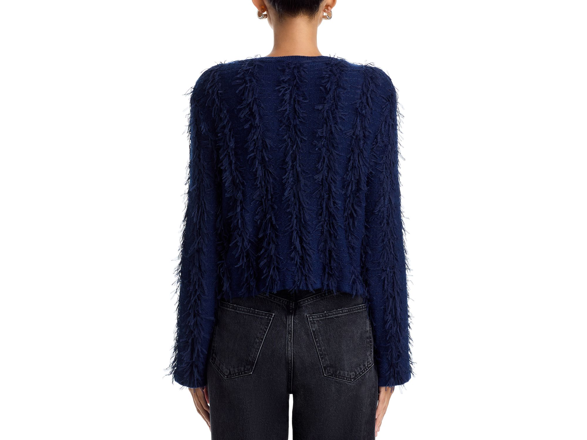 Lyra Eyelash Button Front Cardigan — Image 3