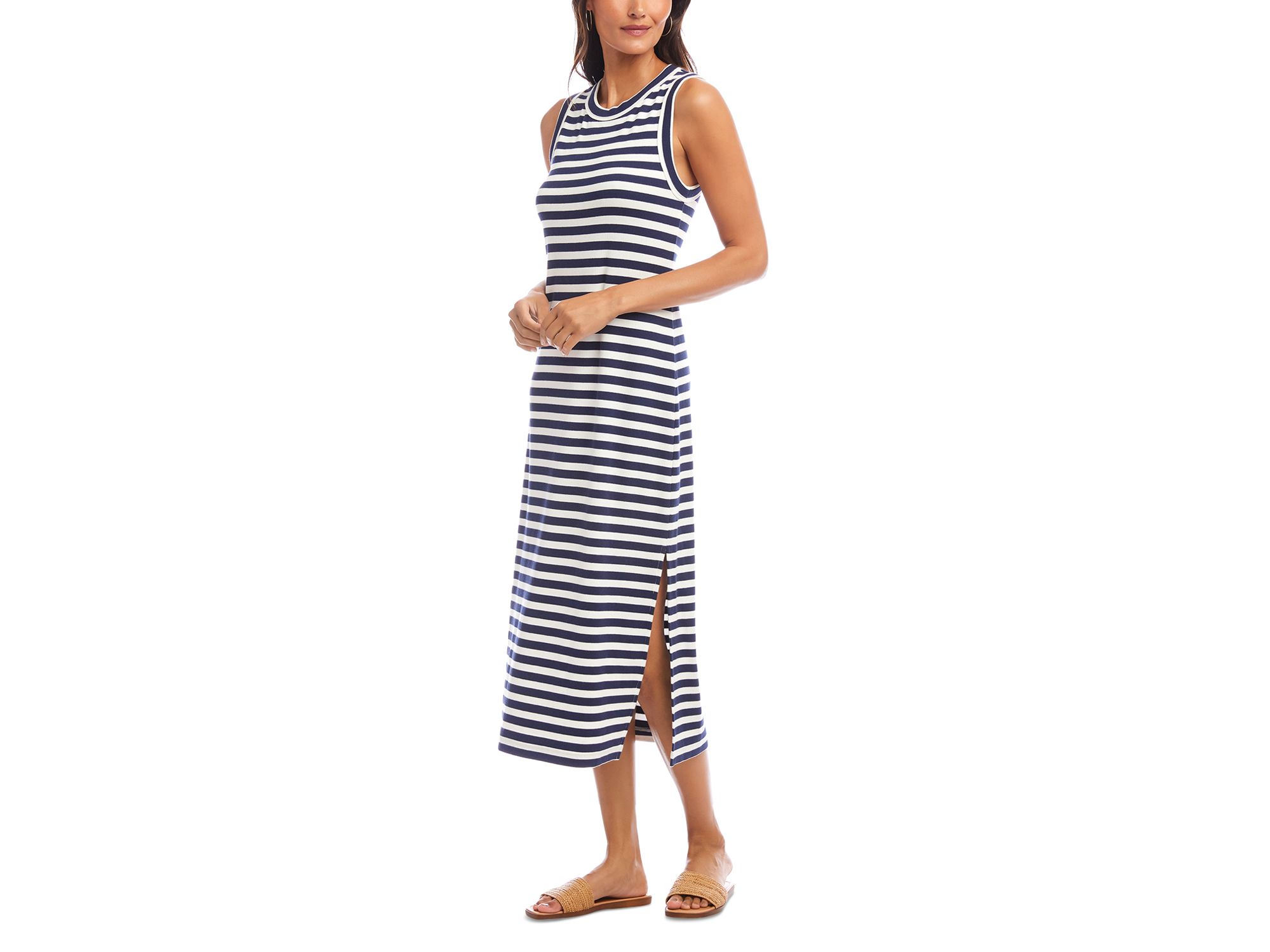 Striped Midi Column Dress — Image 4