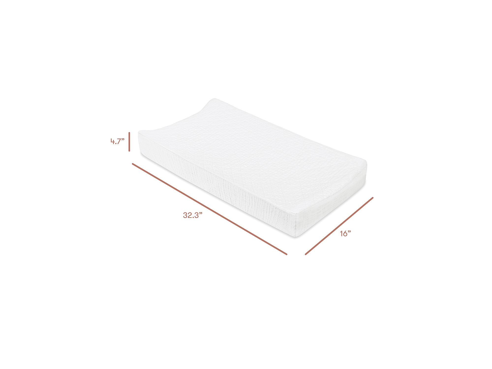 Quilted Changing Pad Cover in Muslin Cotton — Image 7