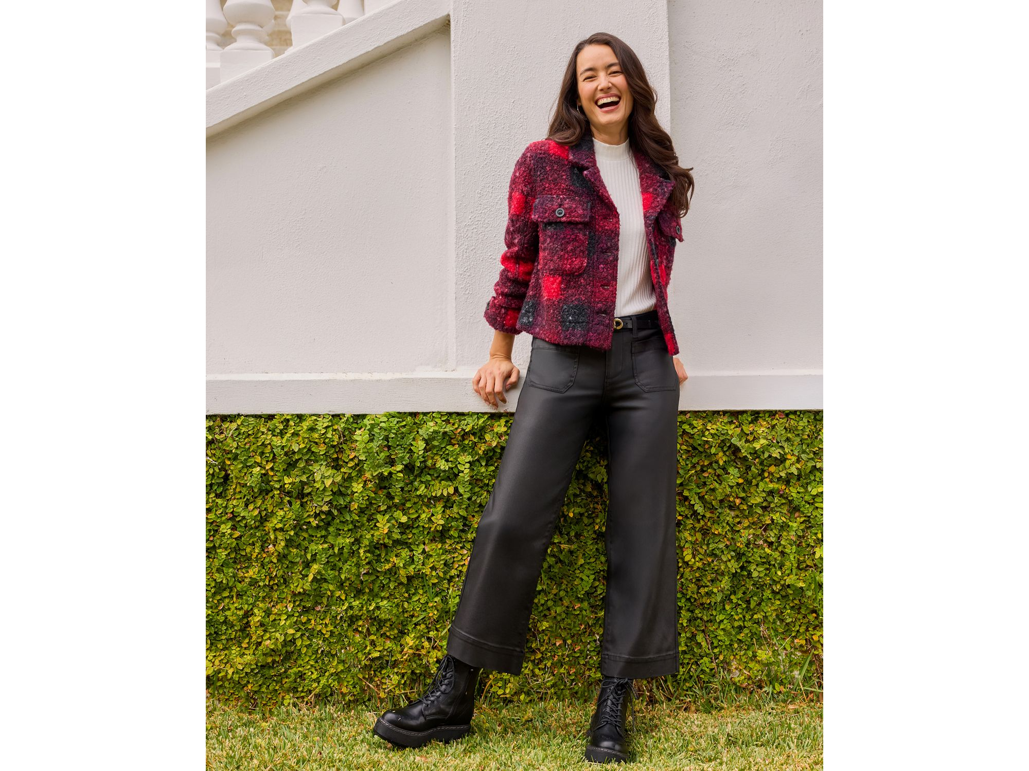 Buffalo Check Shirt Jacket — Image 3