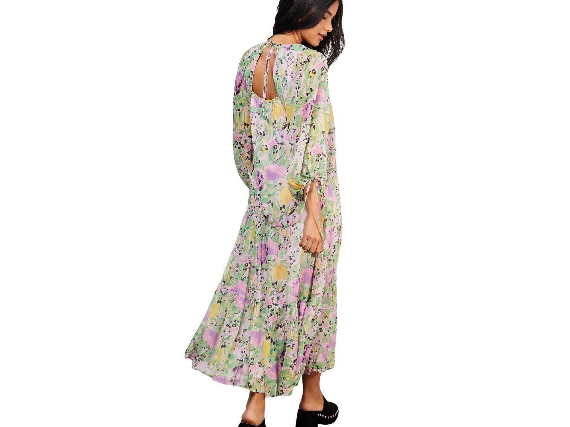 Chiffon Batwing Midi Dress — Image 4
