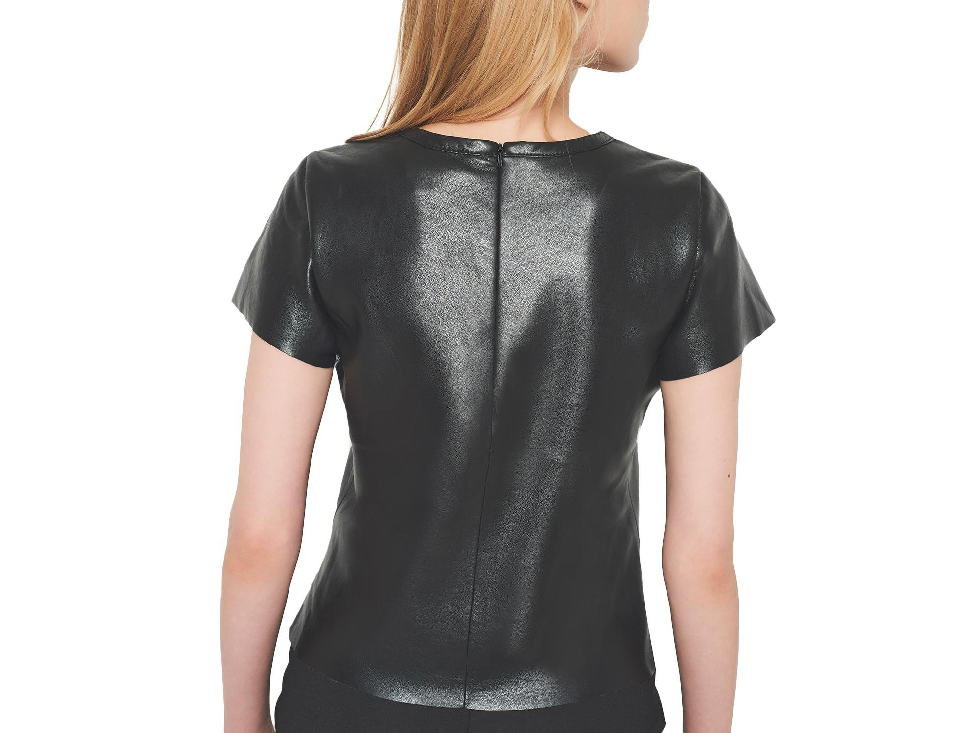 New Guard Recycled Leather Tee — Image 3