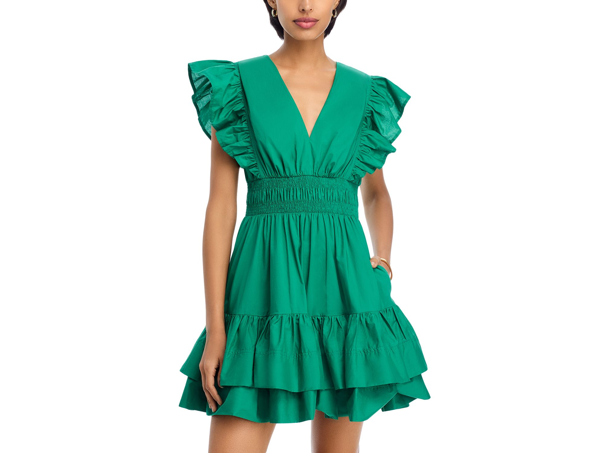 Flutter Sleeve Mini Dress - Exclusive — Image 3