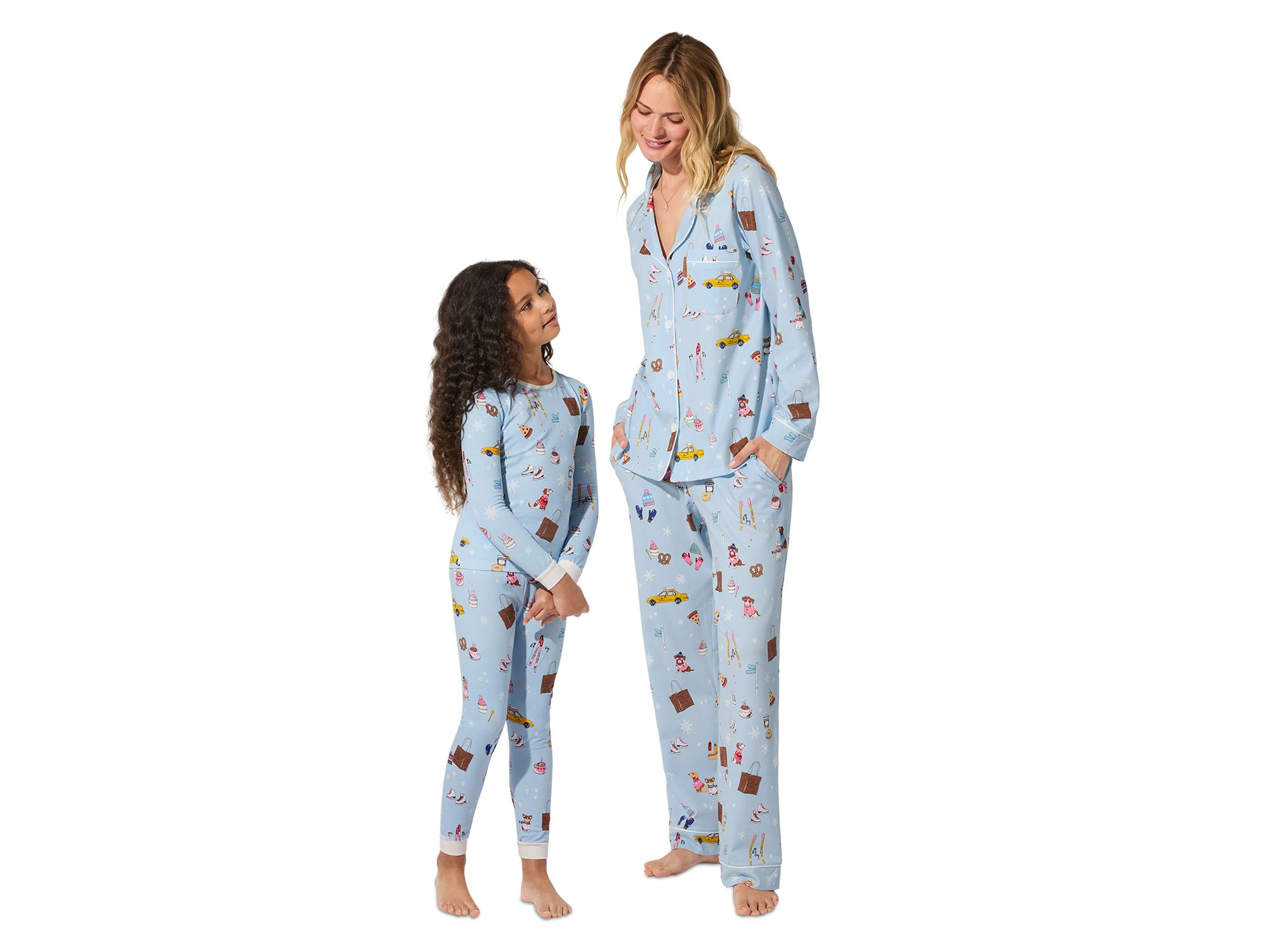 Unisex Long Sleeved Pajama Set, Little Kid, Big Kid - Exclusive — Image 3