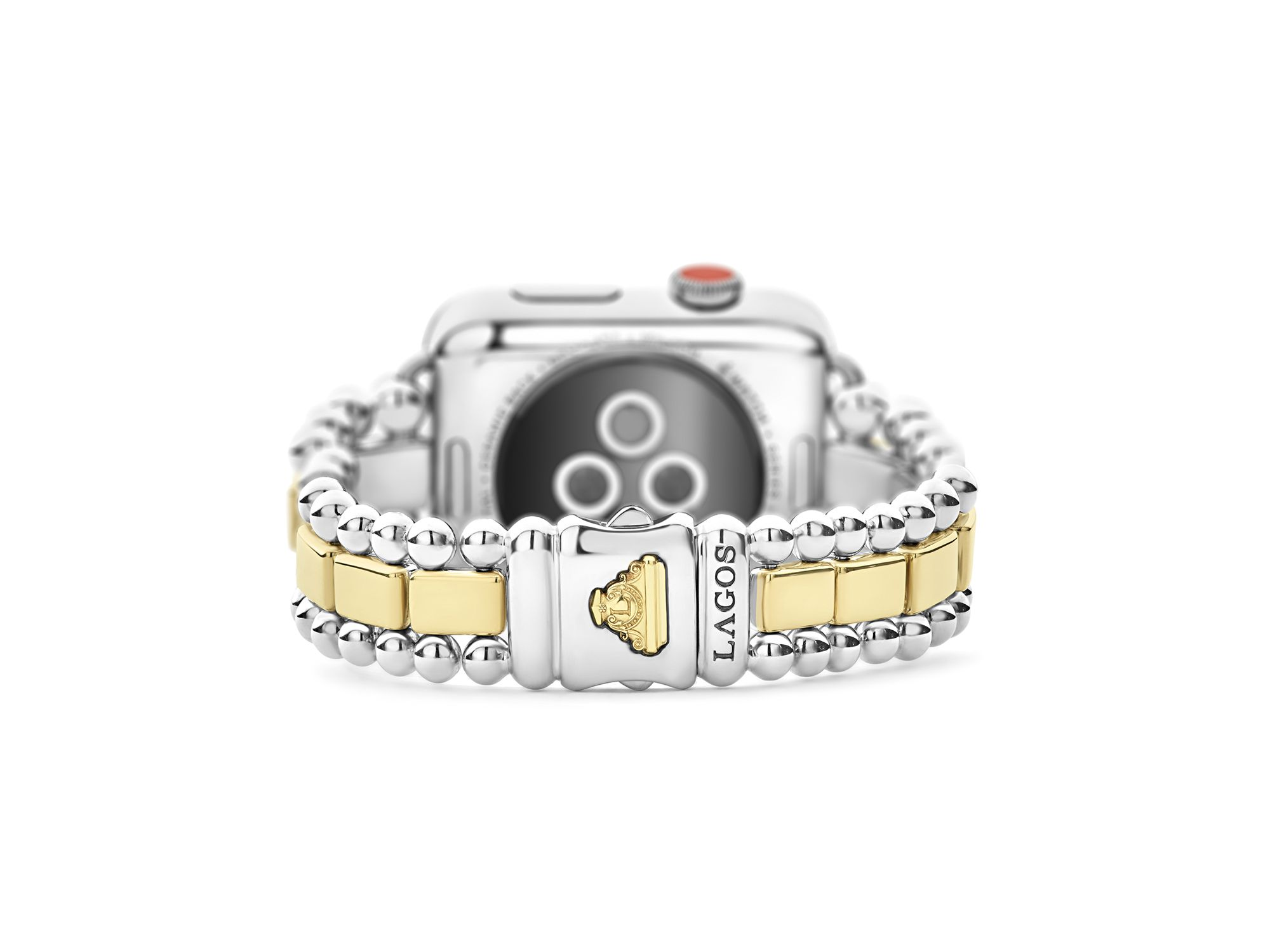 Smart Caviar Sterling Silver 18K Gold Apple™ Watch Bracelet, 38-44mm — Image 6