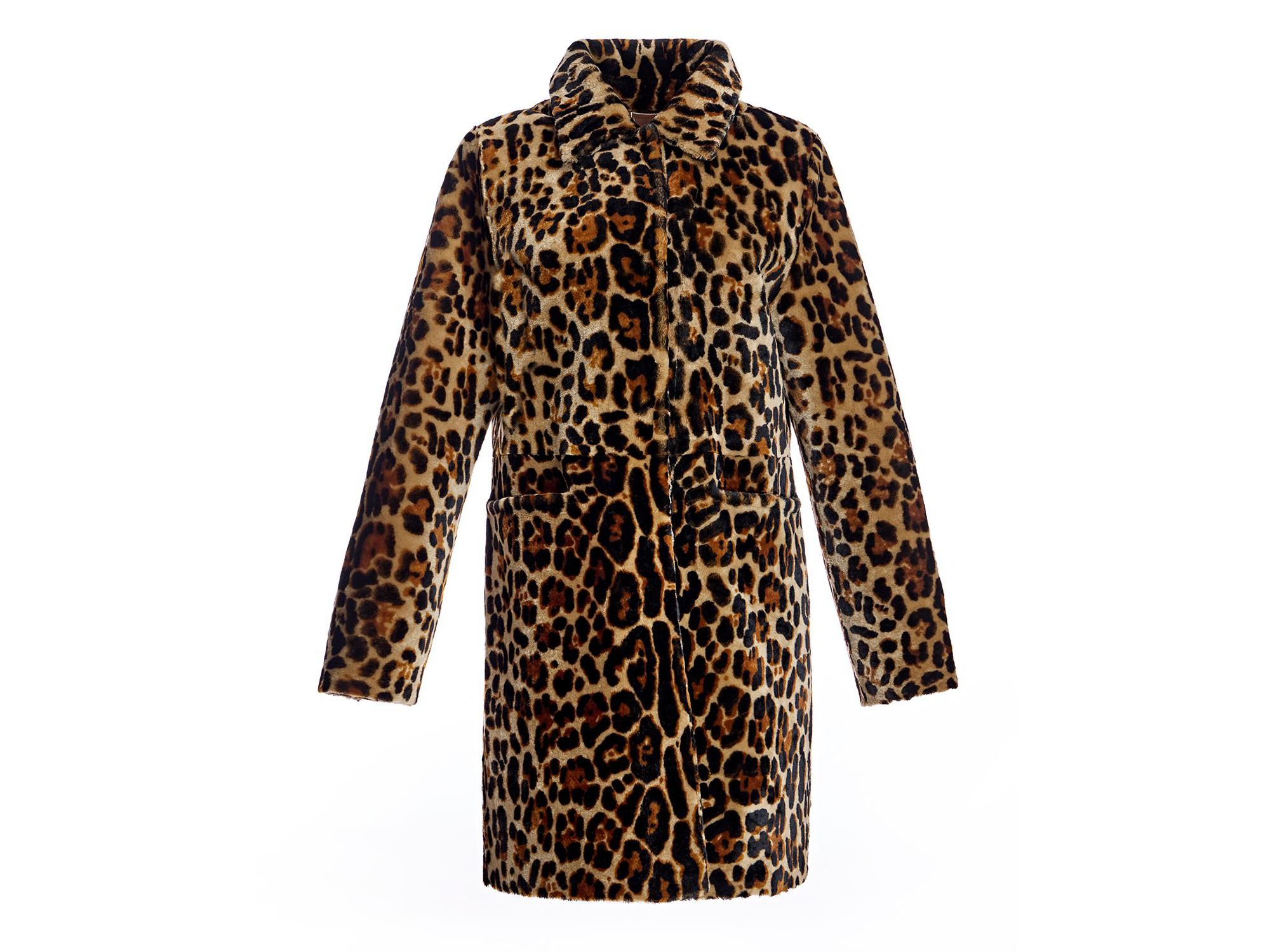 Animal Print Shearling Coat — Image 3