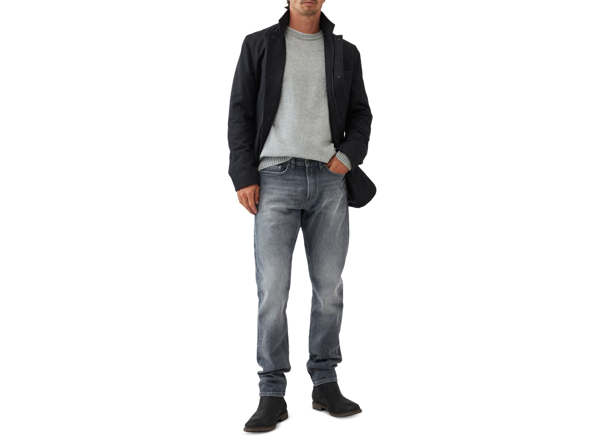 Curio Straight Jeans in Ash — Image 3