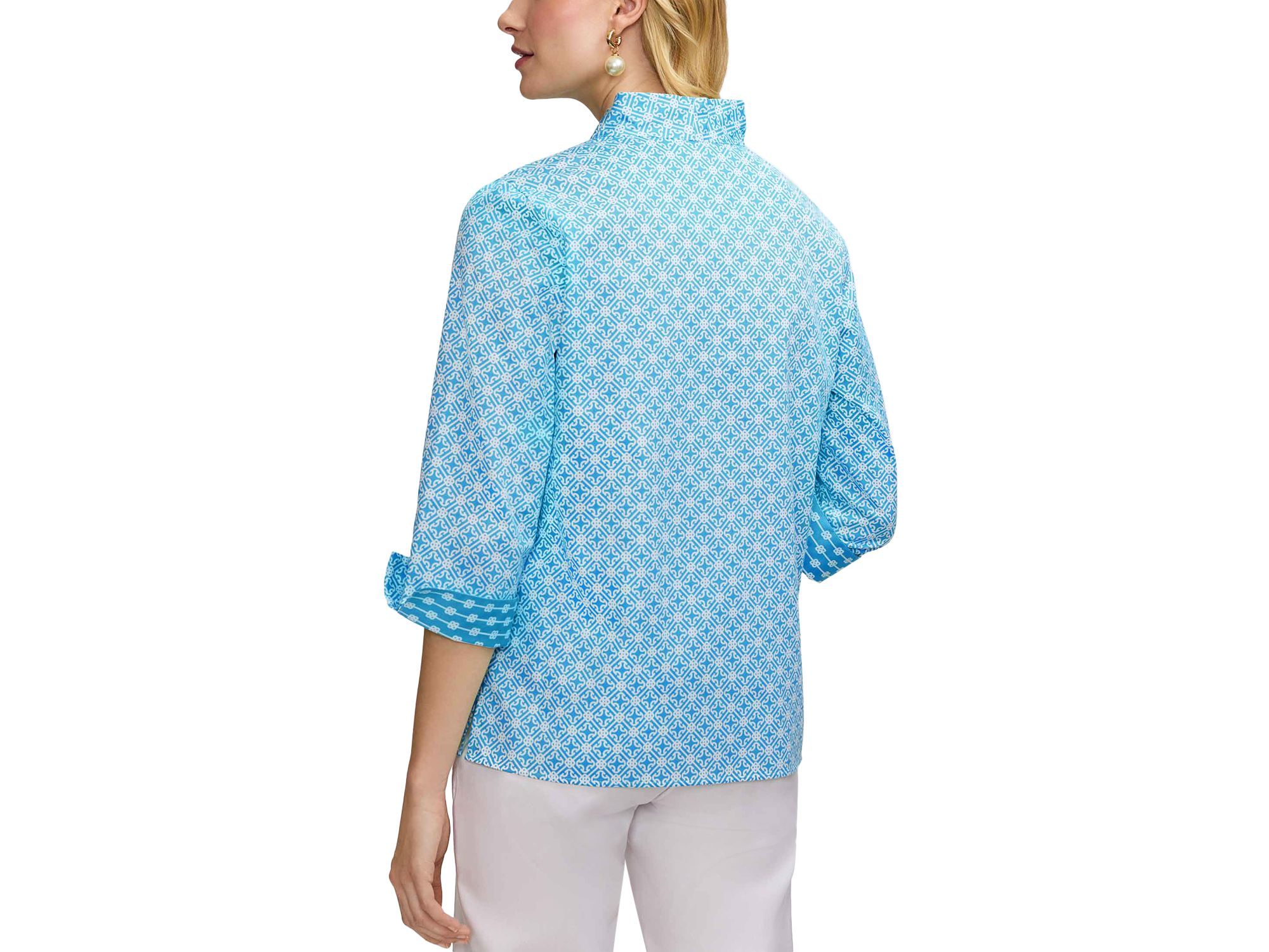 Tammy Geo Lattice Print Top — Image 4