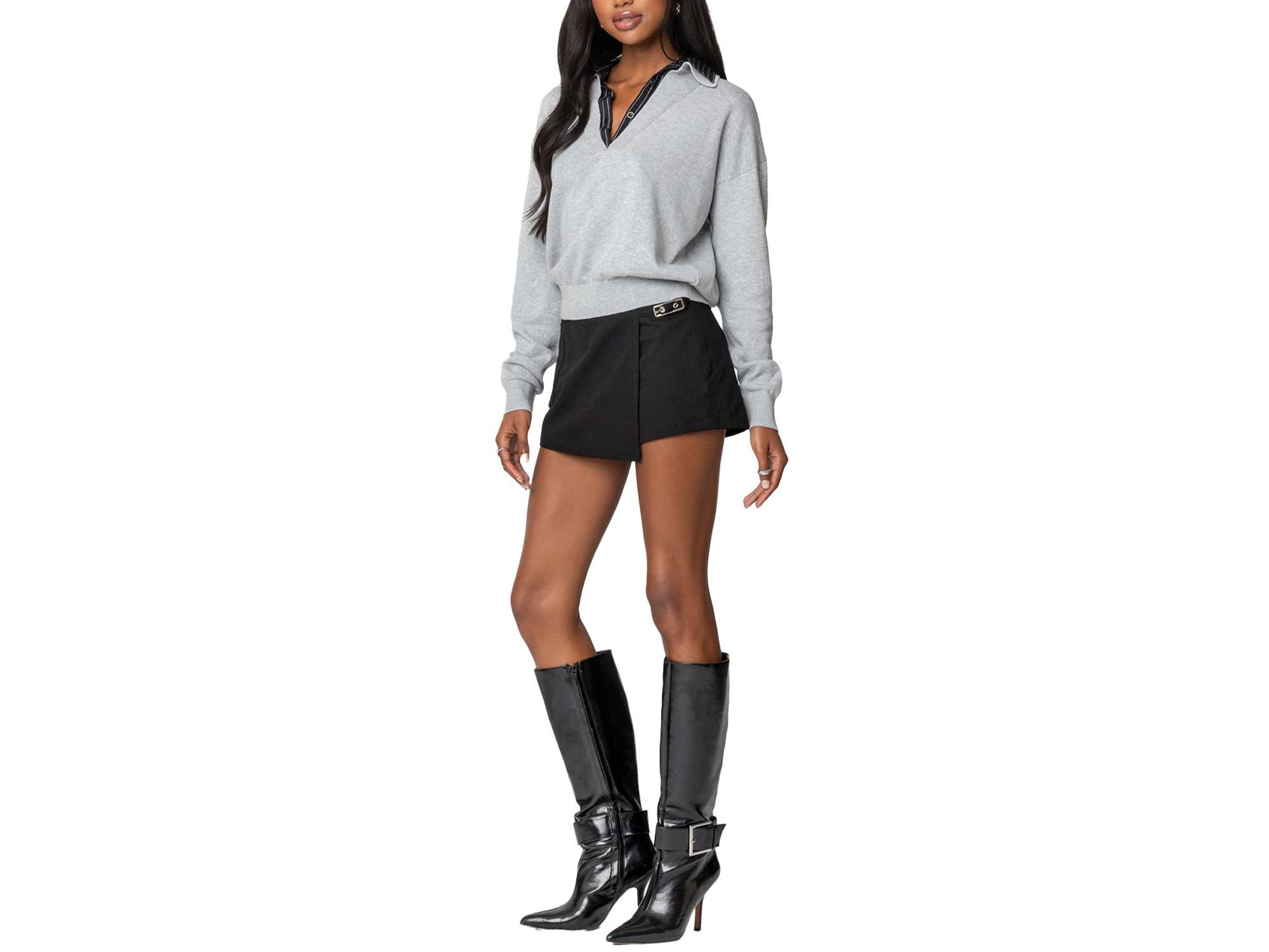 Rue Double Collared Sweater — Image 3