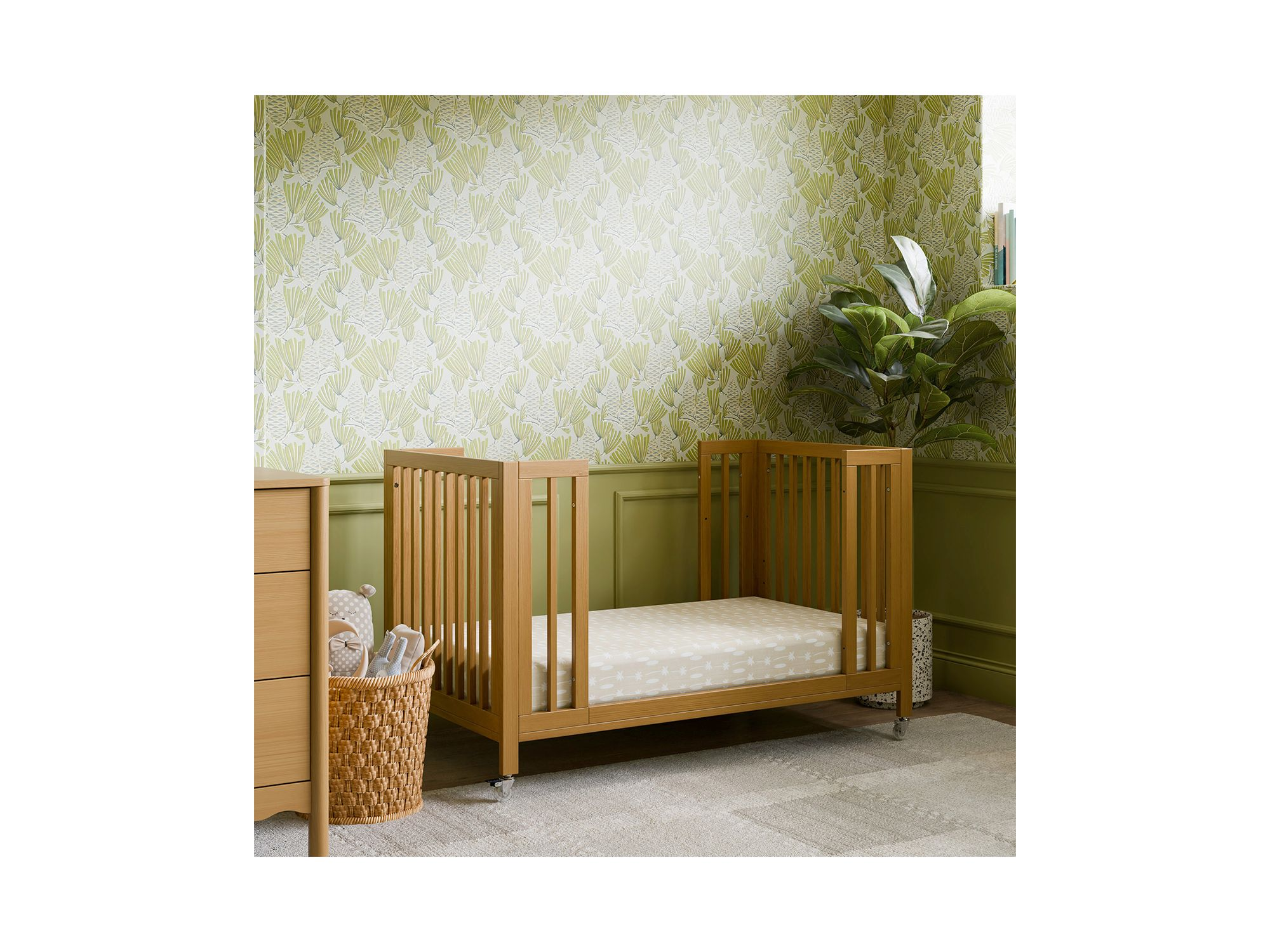 Rolli 9 in 1 Convertible All Stages® Crib with Bassinet & Toddler Bed Conversion Kits — Image 6