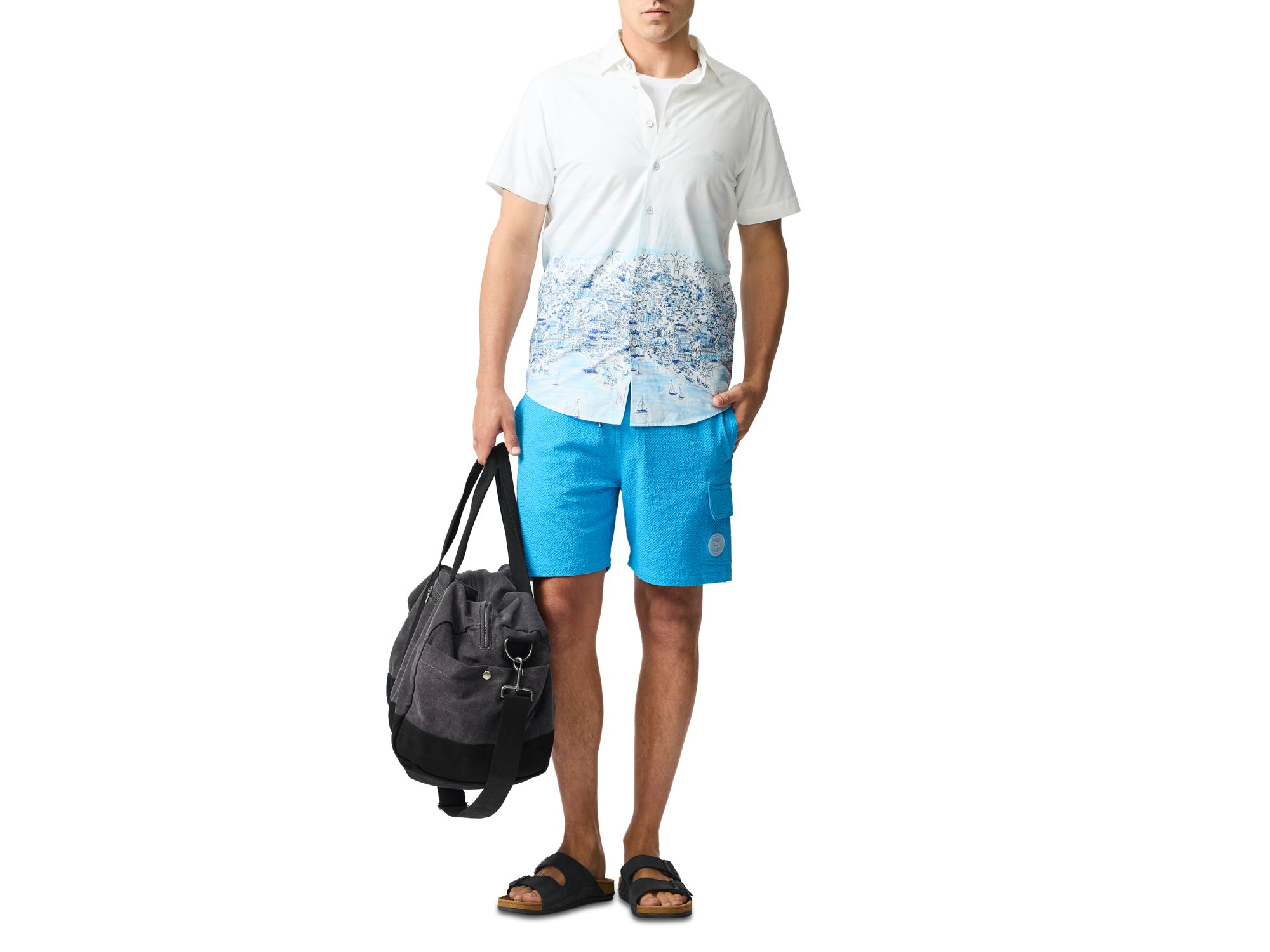 Ashers Slim Fit Short Sleeve Shirt — Image 5