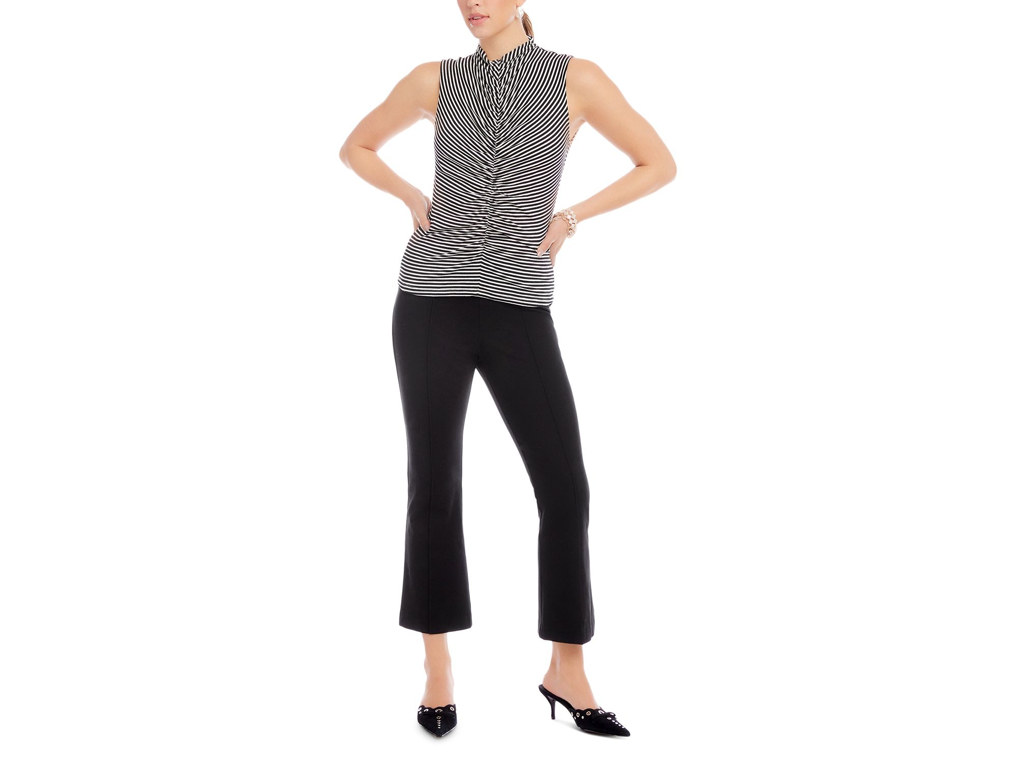 Sigourney Pintuck Cropped Pants — Image 3