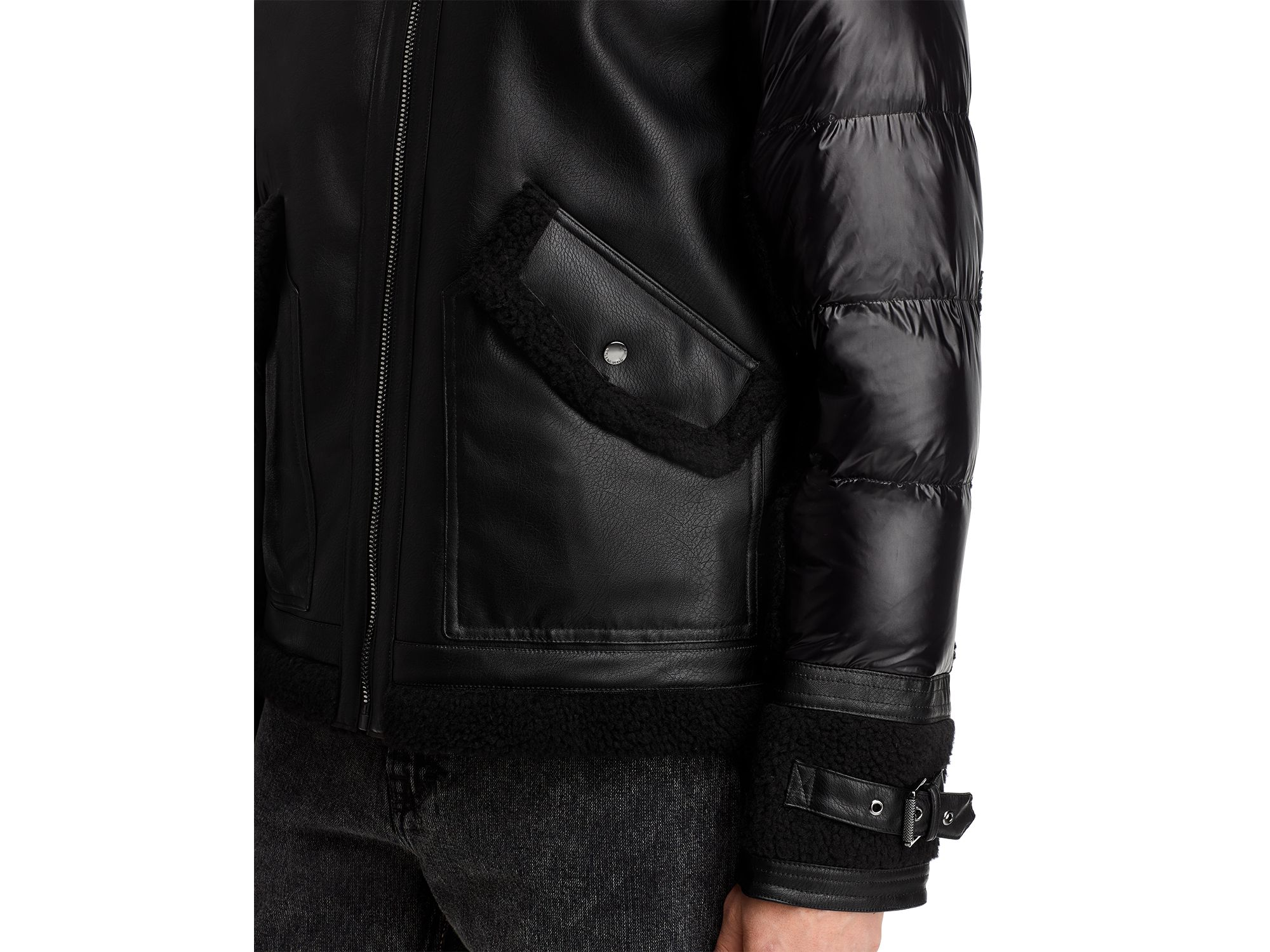 Faux Leather Jacket — Image 3