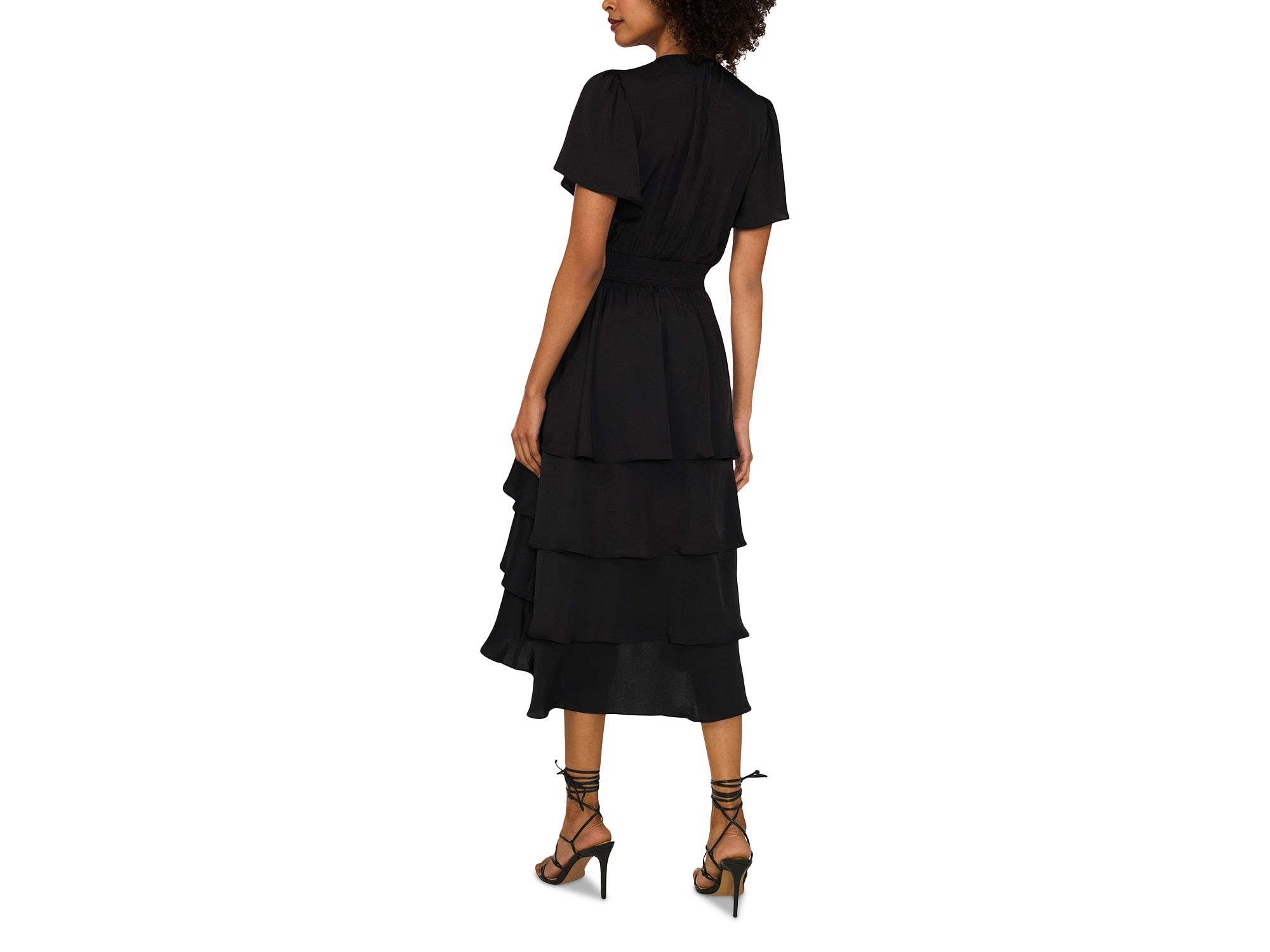 Smocked Waist Tiered Dress — Image 3