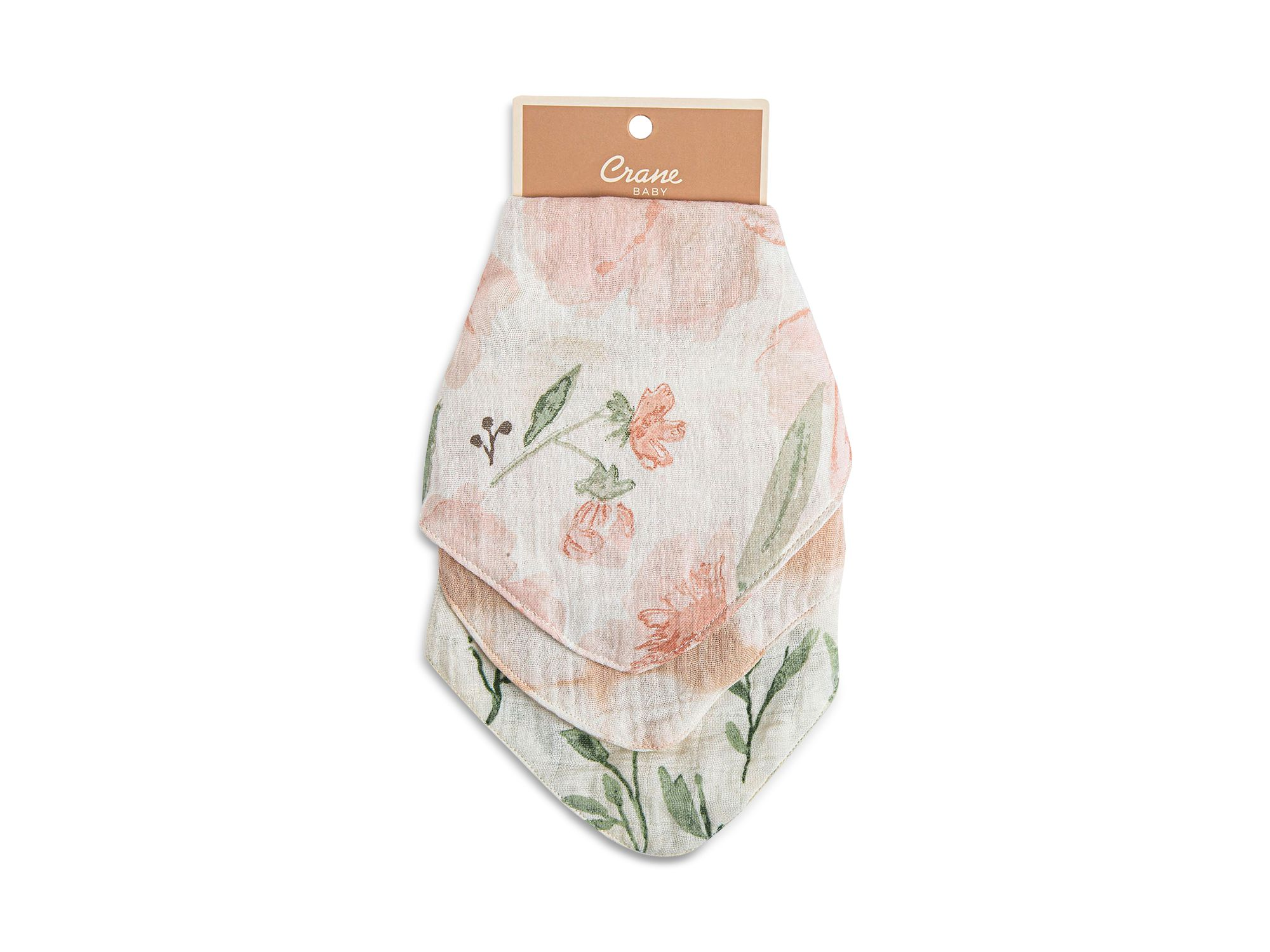 Parker Floral Muslin Bib Set, 3 Pack - Ages 0-36 Months — Image 3