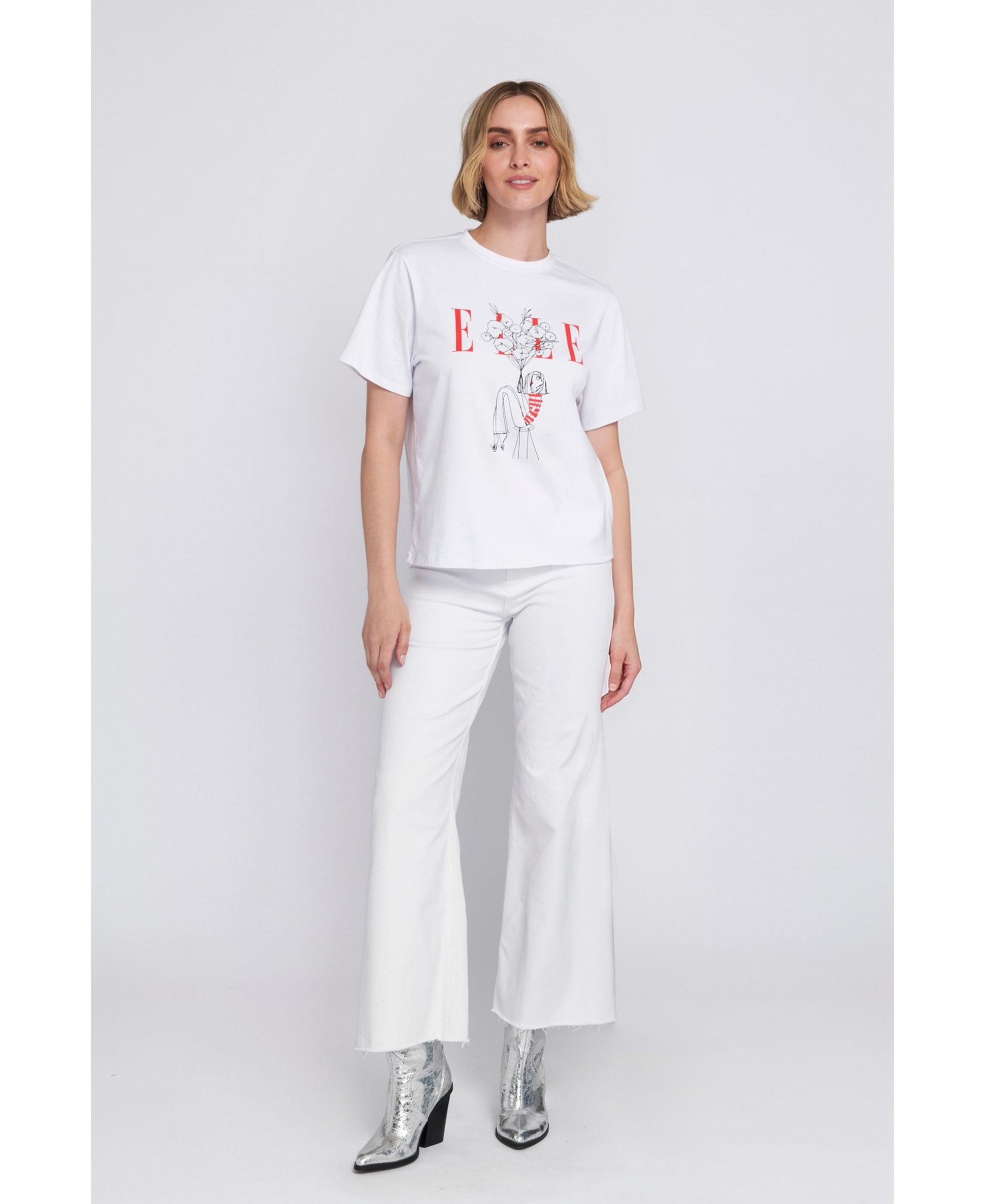 Flowers Graphic Tee — Image 3