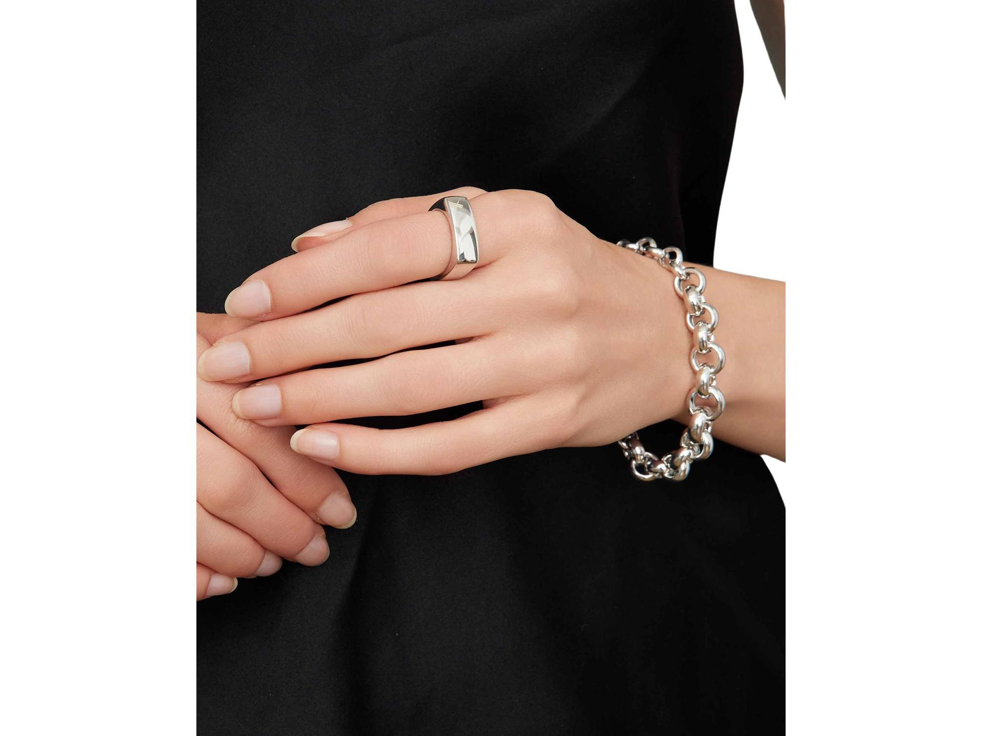 Sterling Roll With It Rolo Bracelet — Image 4