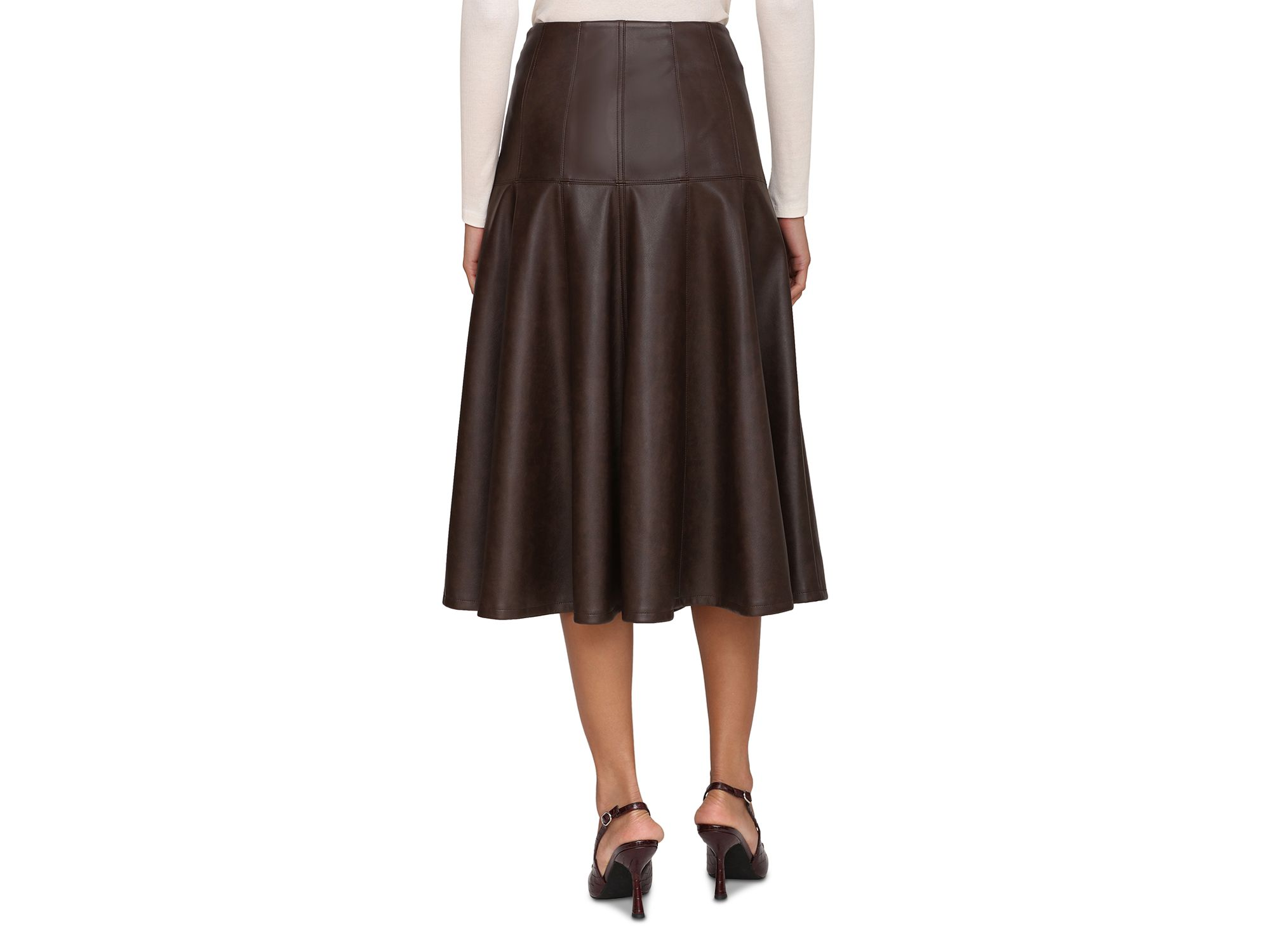 Faux Leather Skirt — Image 3