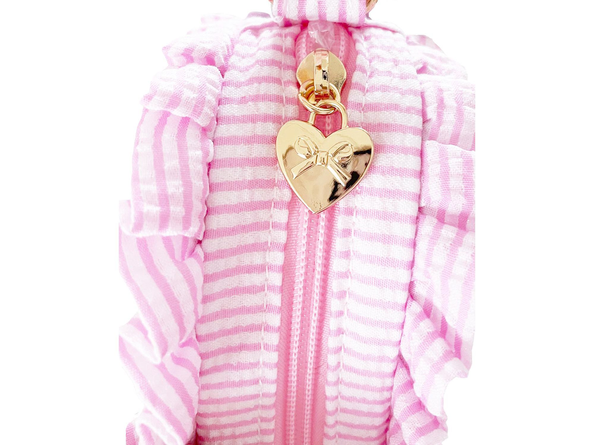 Girls' Palmer Pink Seersucker Heart Purse - Little Kid, Big Kid — Image 4
