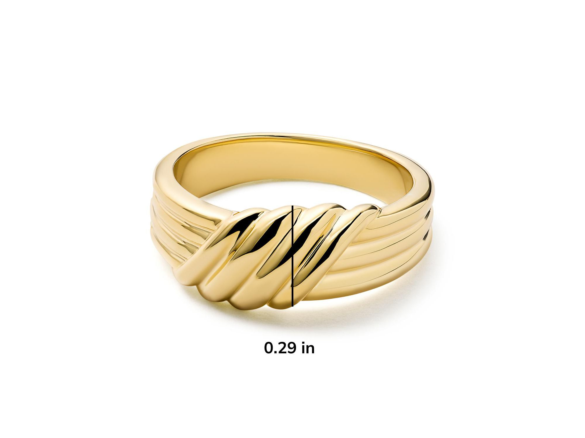 Lydia Gold Band Ring — Image 3