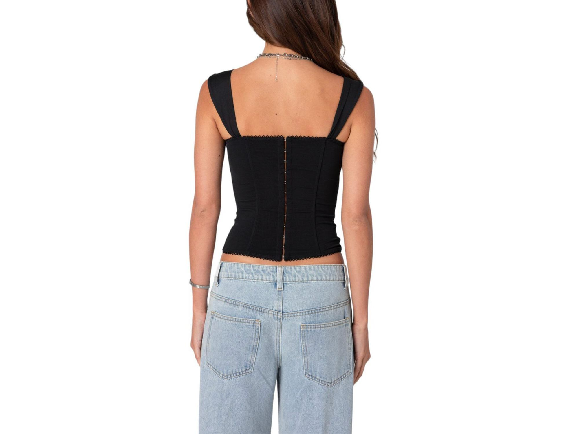 Marcella Wide Strap Mesh Corset — Image 3