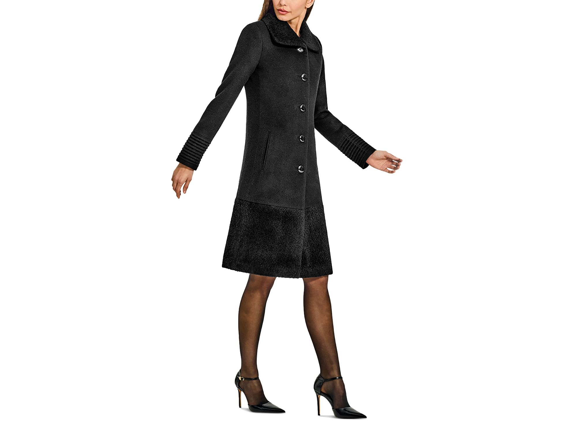 Bouclé Empire Waist A Line Coat — Image 3
