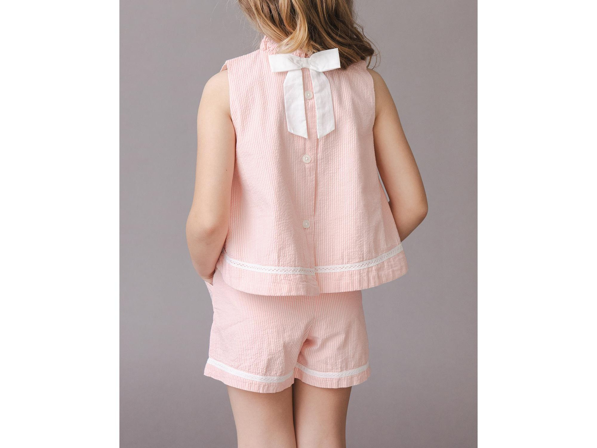 Girls' Organic Seersucker Pull-On Short - Little Kid, Big Kid — Image 3