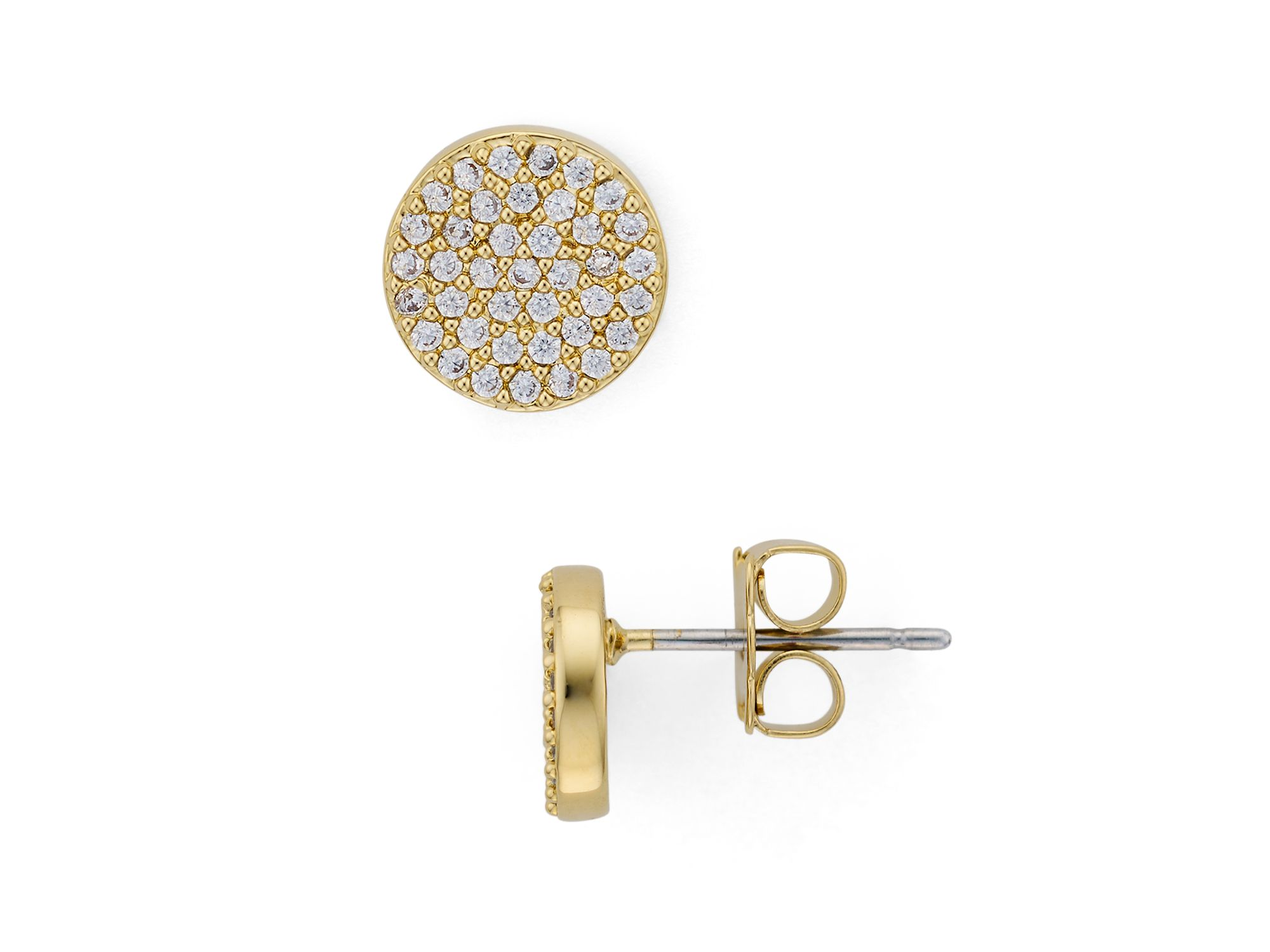 Circle Stud Earrings - Image 1