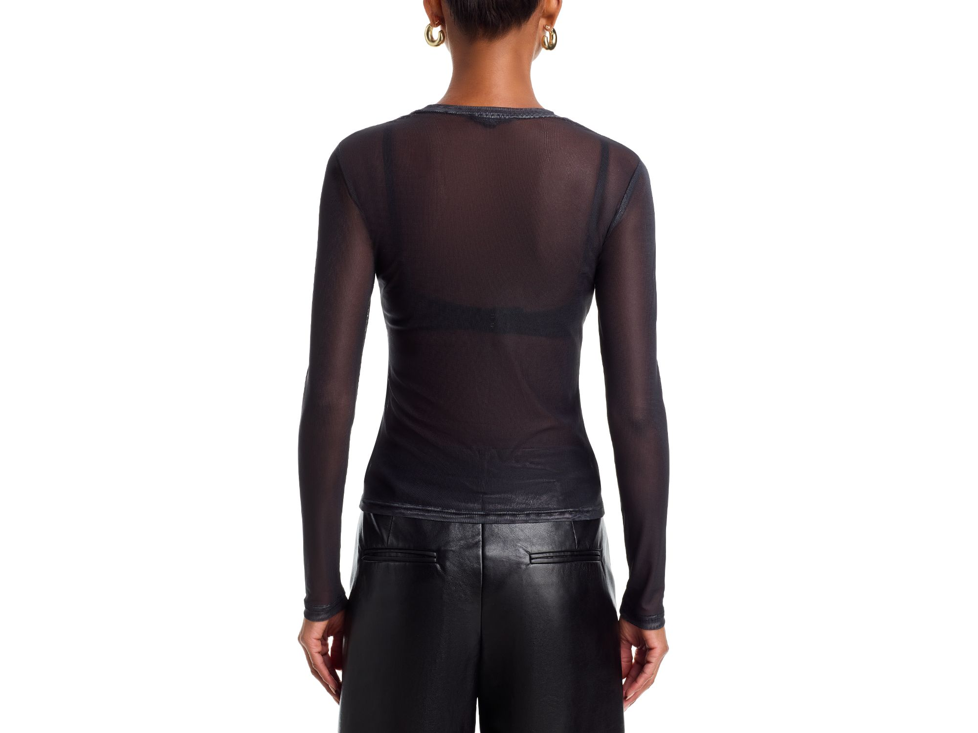 Placed Floral Mesh Top - Exclusive — Image 3