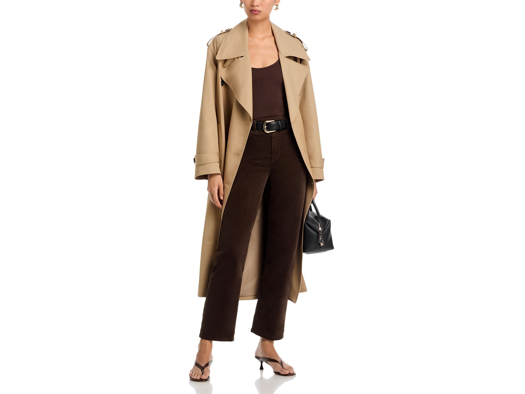 Brinley Mid Rise Straight Corduroy Jeans in Rich Umber — Image 4