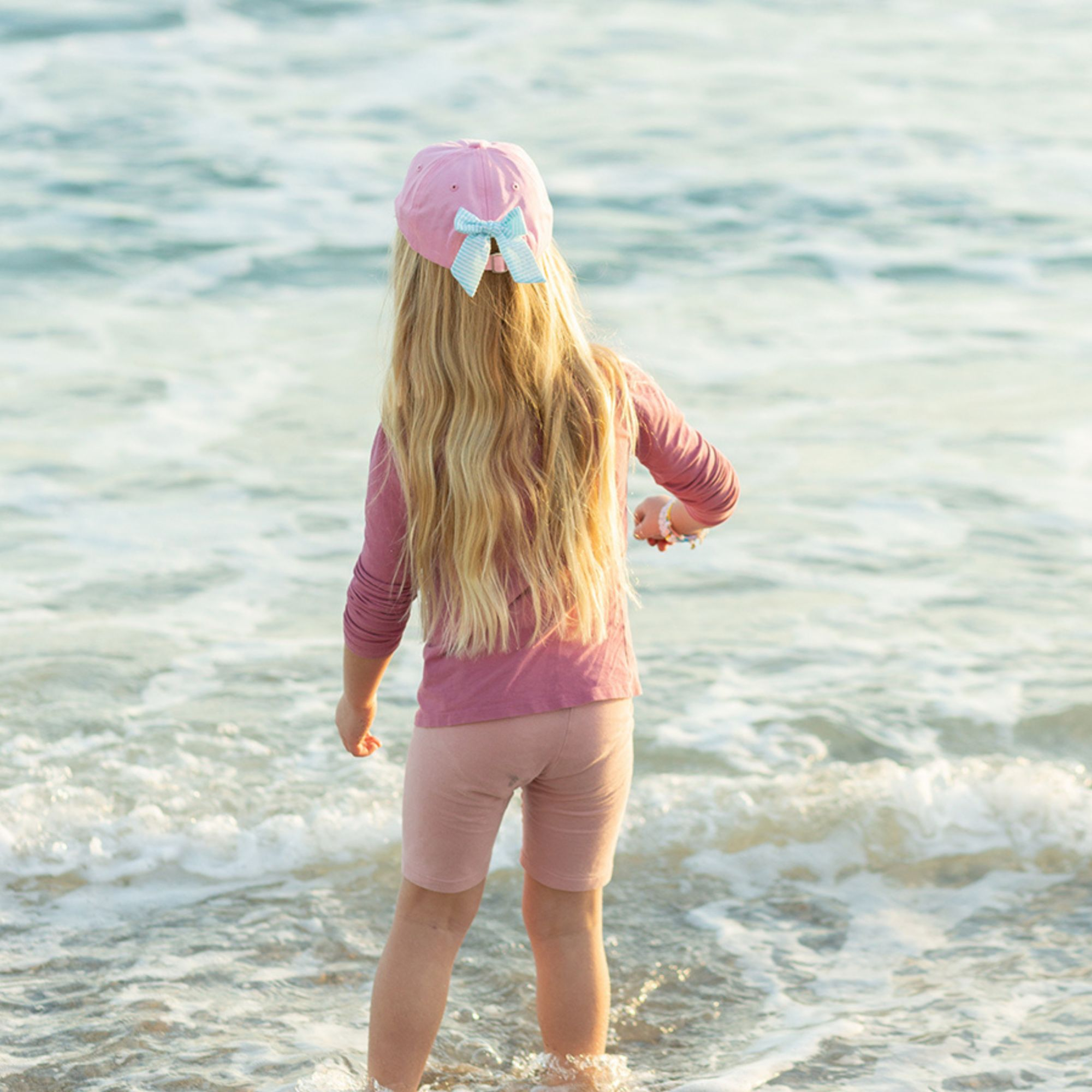 Girls' Mermaid Bow Baseball Hat - Little Kid — Image 3